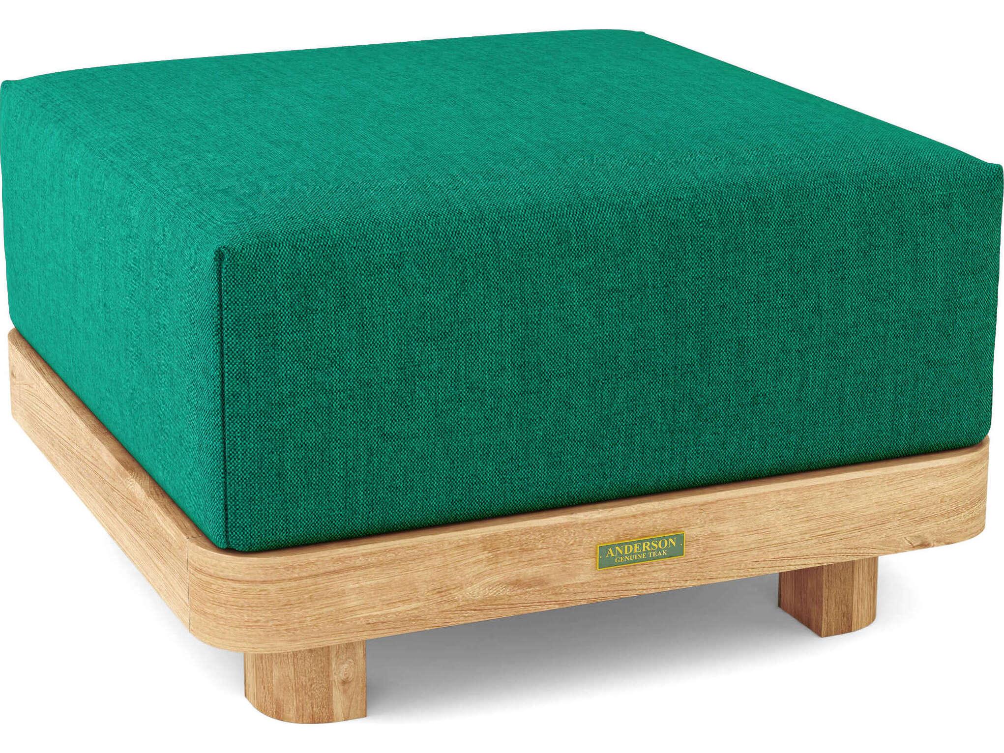 Anderson Teak Granada Deep Seating Teak Outdoor Patio Ottoman