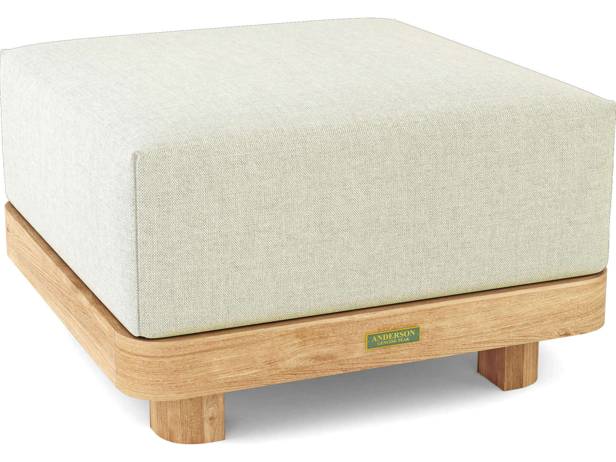 Anderson Teak Granada Deep Seating Teak Outdoor Patio Ottoman