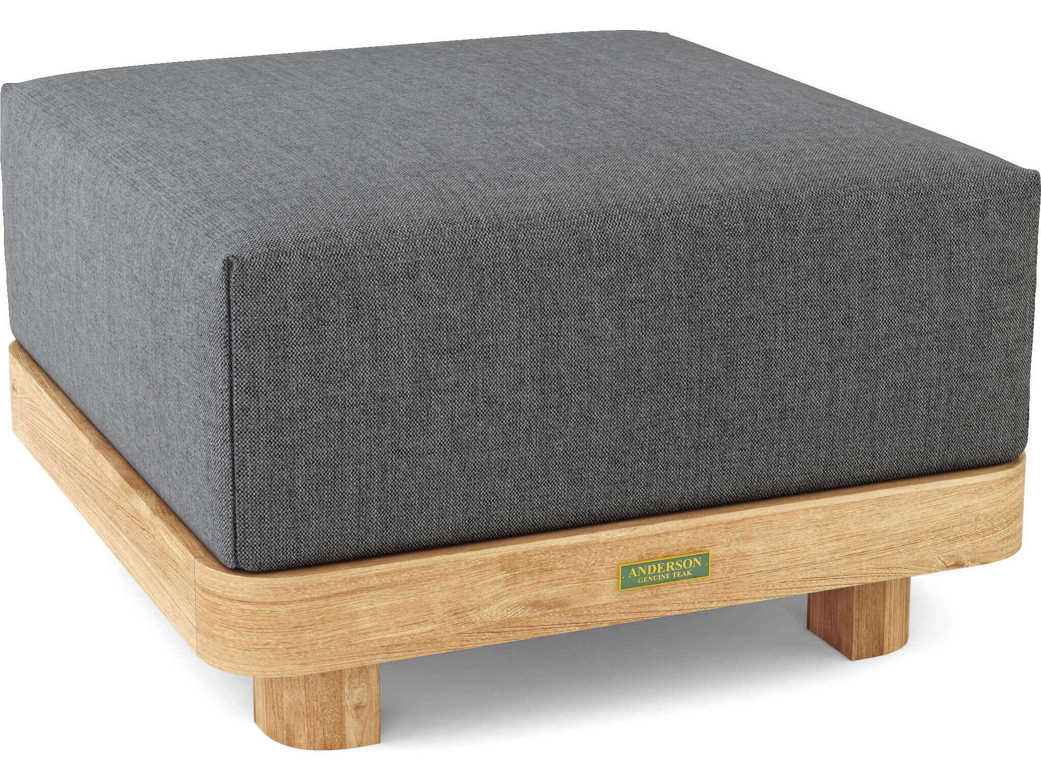 Anderson Teak Granada Deep Seating Teak Outdoor Patio Ottoman