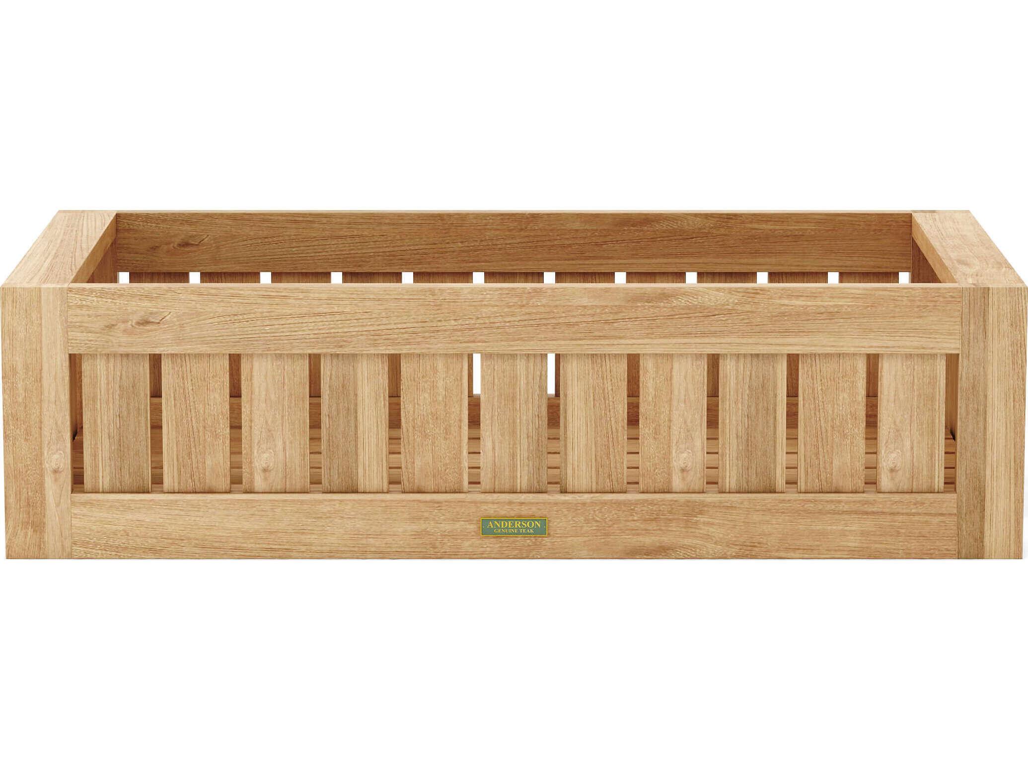 Anderson Teak Circular Modular Straight Planter