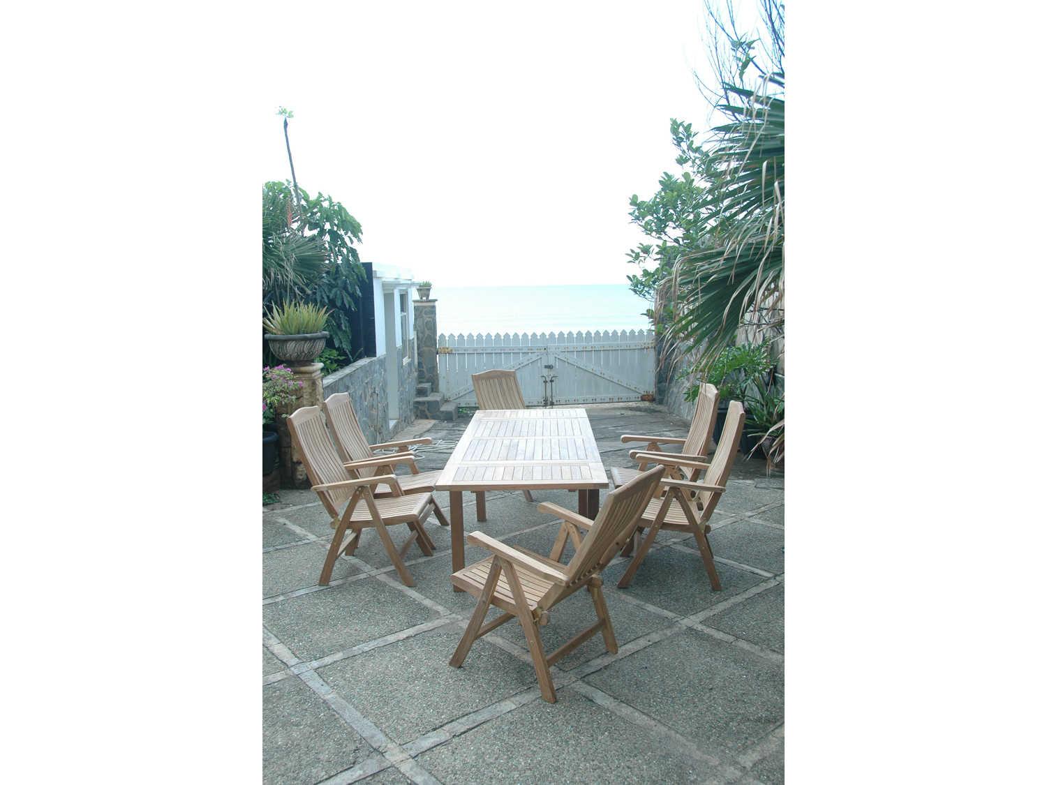 Anderson Teak Katana Natural Patio Dining Set