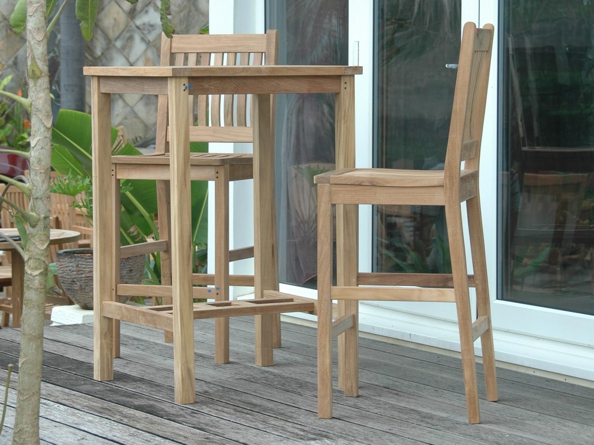 Anderson Teak Bahama Avalon 3-Piece Square Bar Set