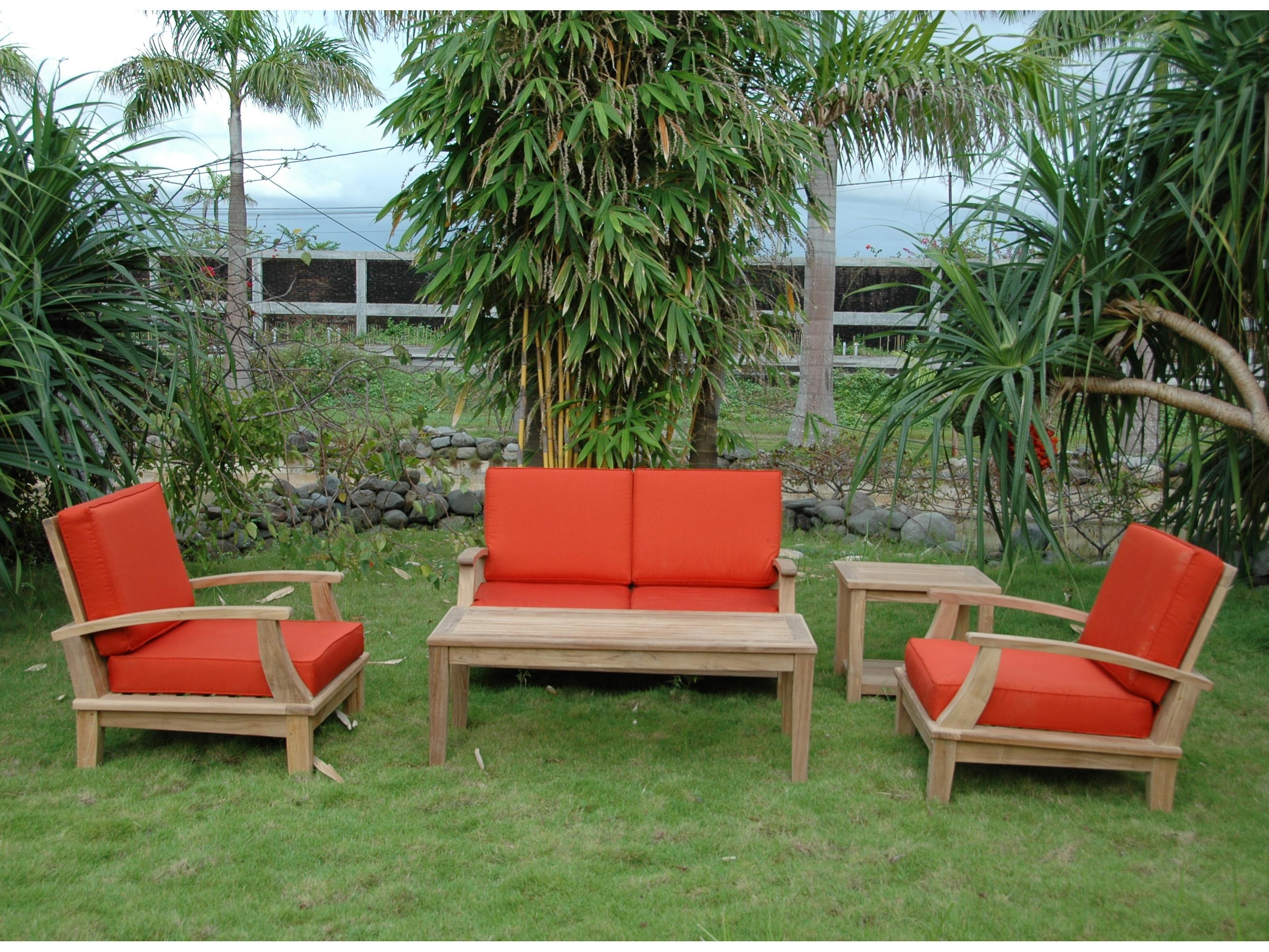 Anderson Teak Brianna Bahama 5-Piece Deep Seating Loveseat Set