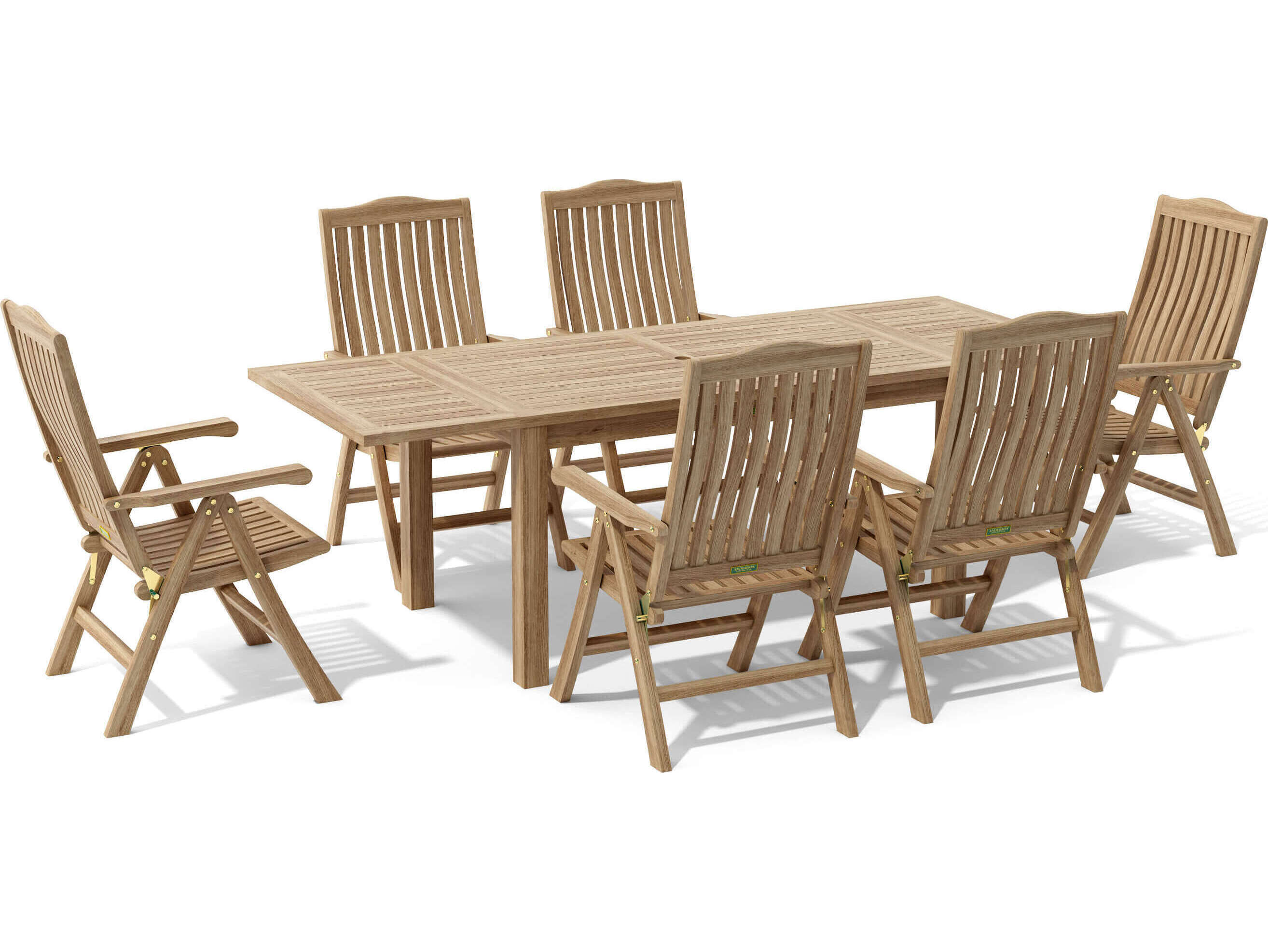 Anderson Teak Bahama Katana 7-Piece Outdoor Dining Set