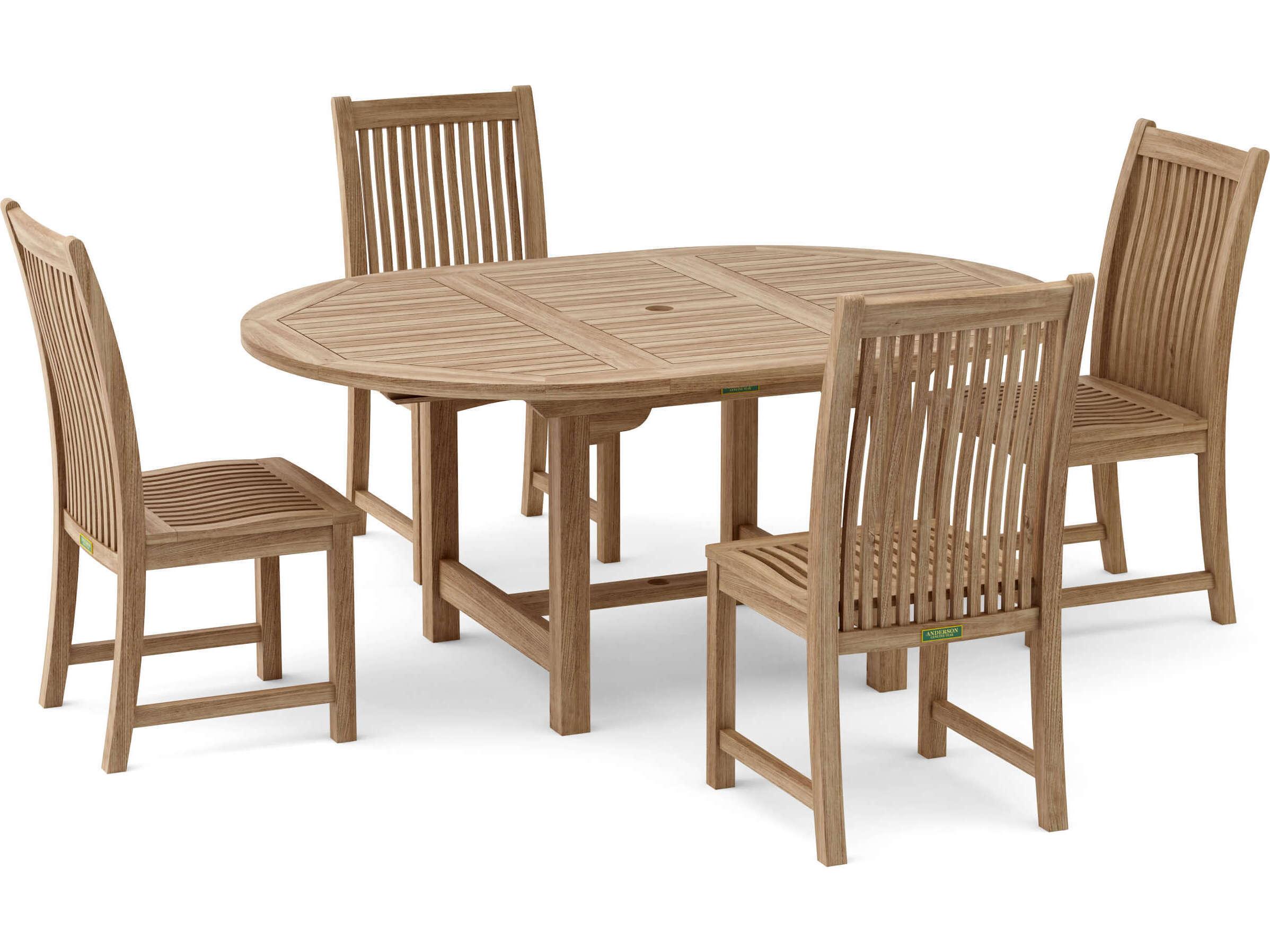 Anderson Teak Bahama Chicago 5-Piece Outdoor Dining Set