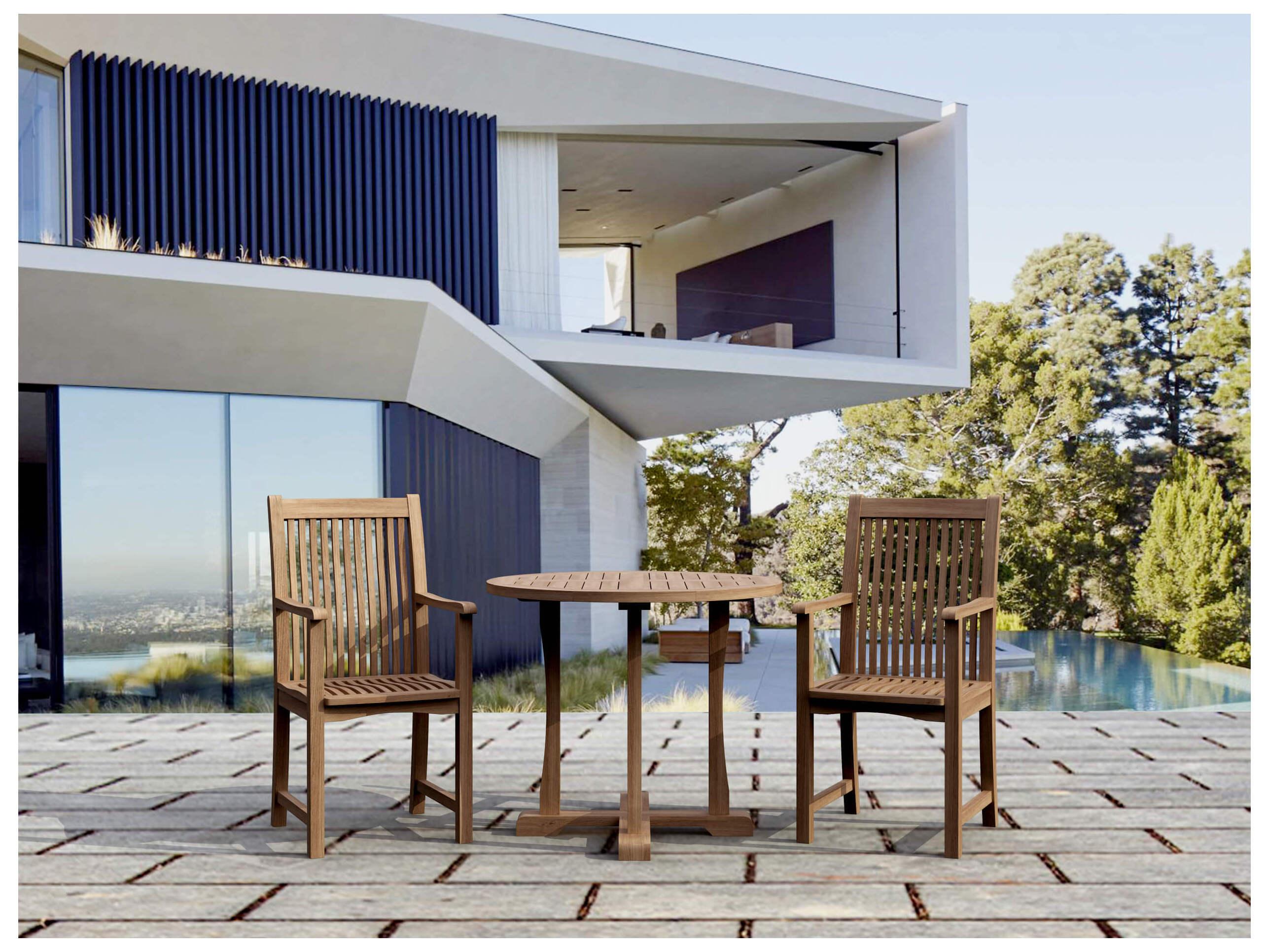 Anderson Teak Avalon Natural Outdoor Patio Dining Set