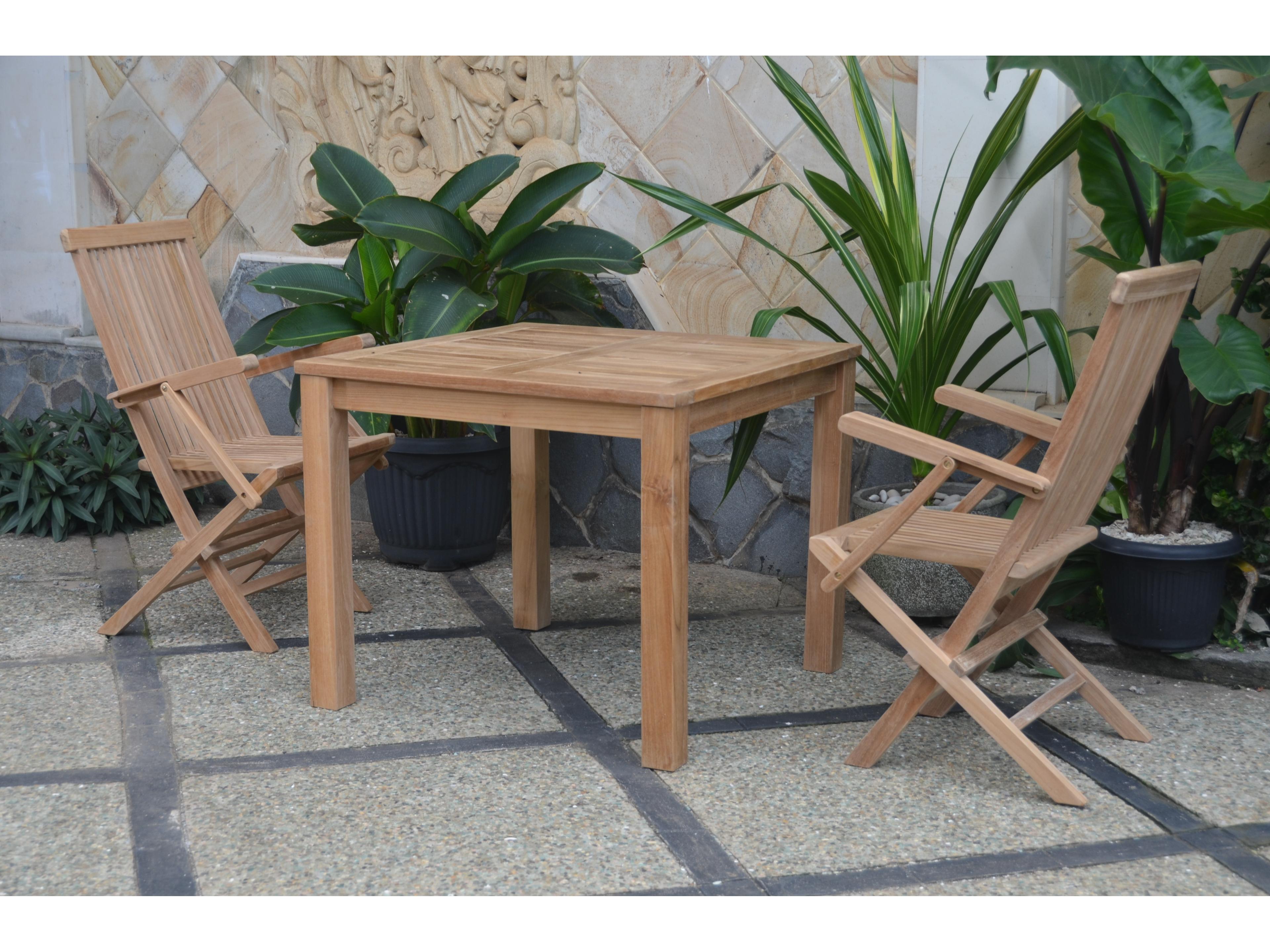 Anderson Teak Bahama Classic 3-Piece Bistro Table