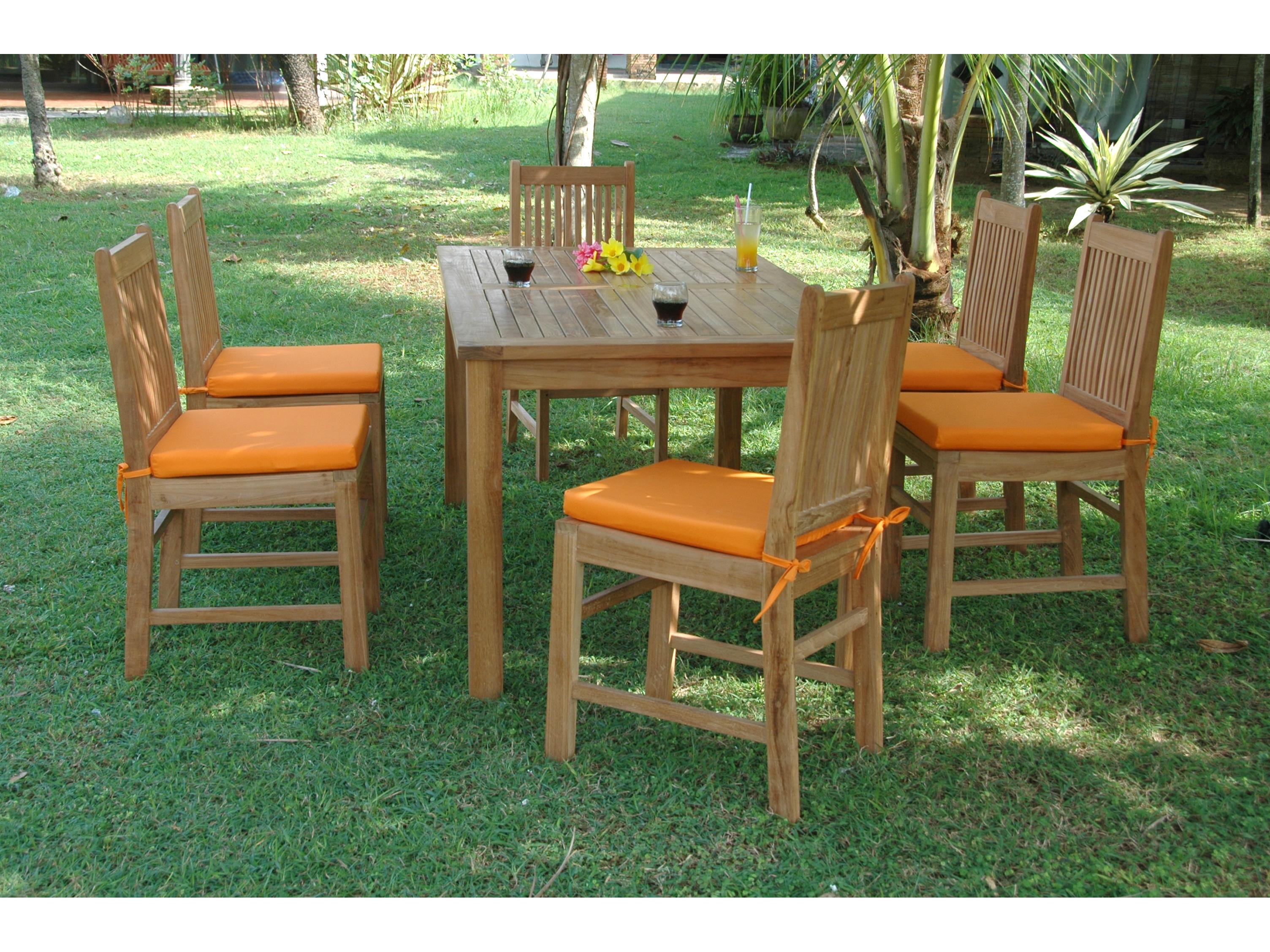 Anderson Teak Montage Saratoga 7-Piece Patio Dining Set
