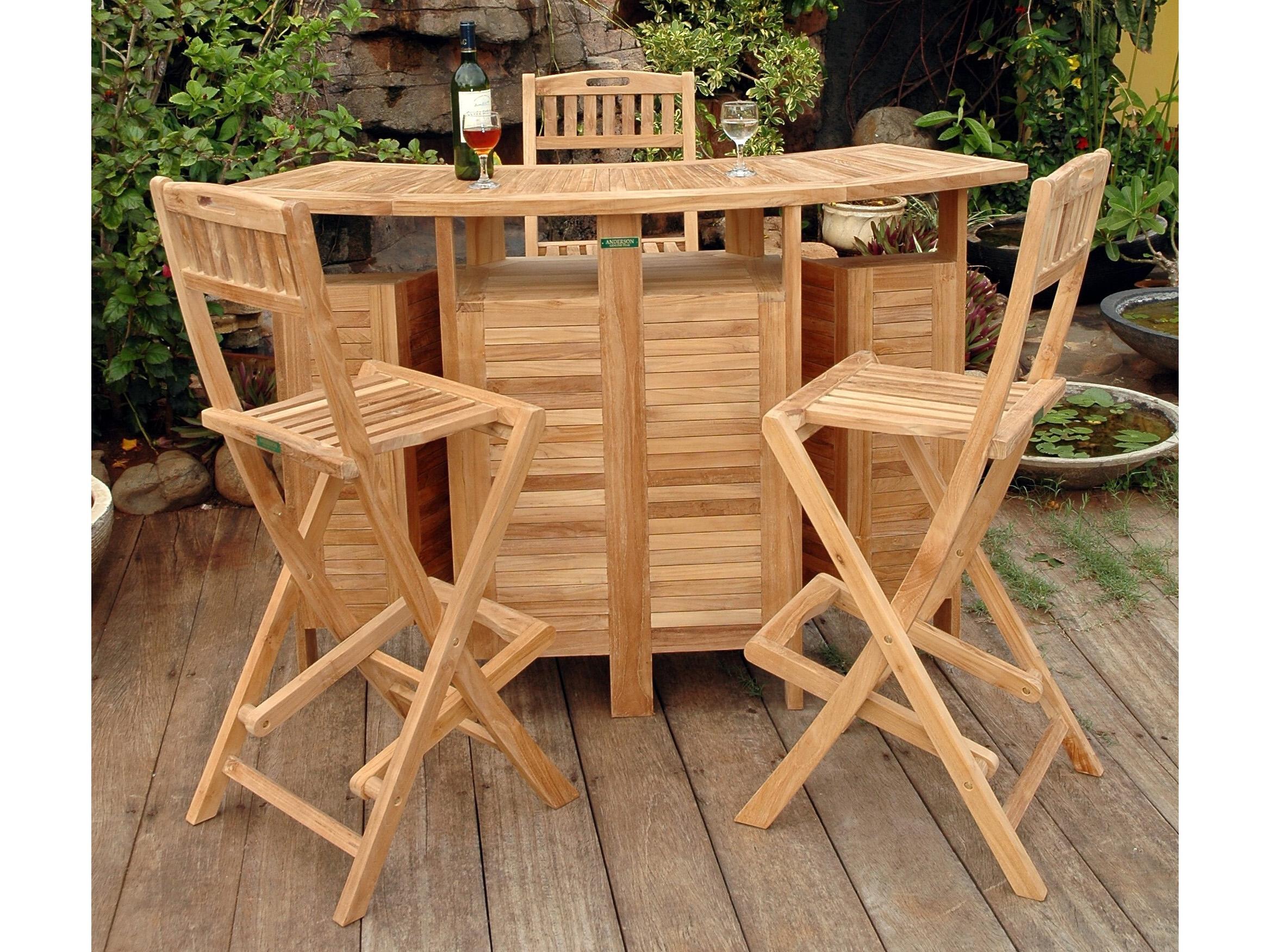 Anderson Teak Altavista 5-Piece Bar Set