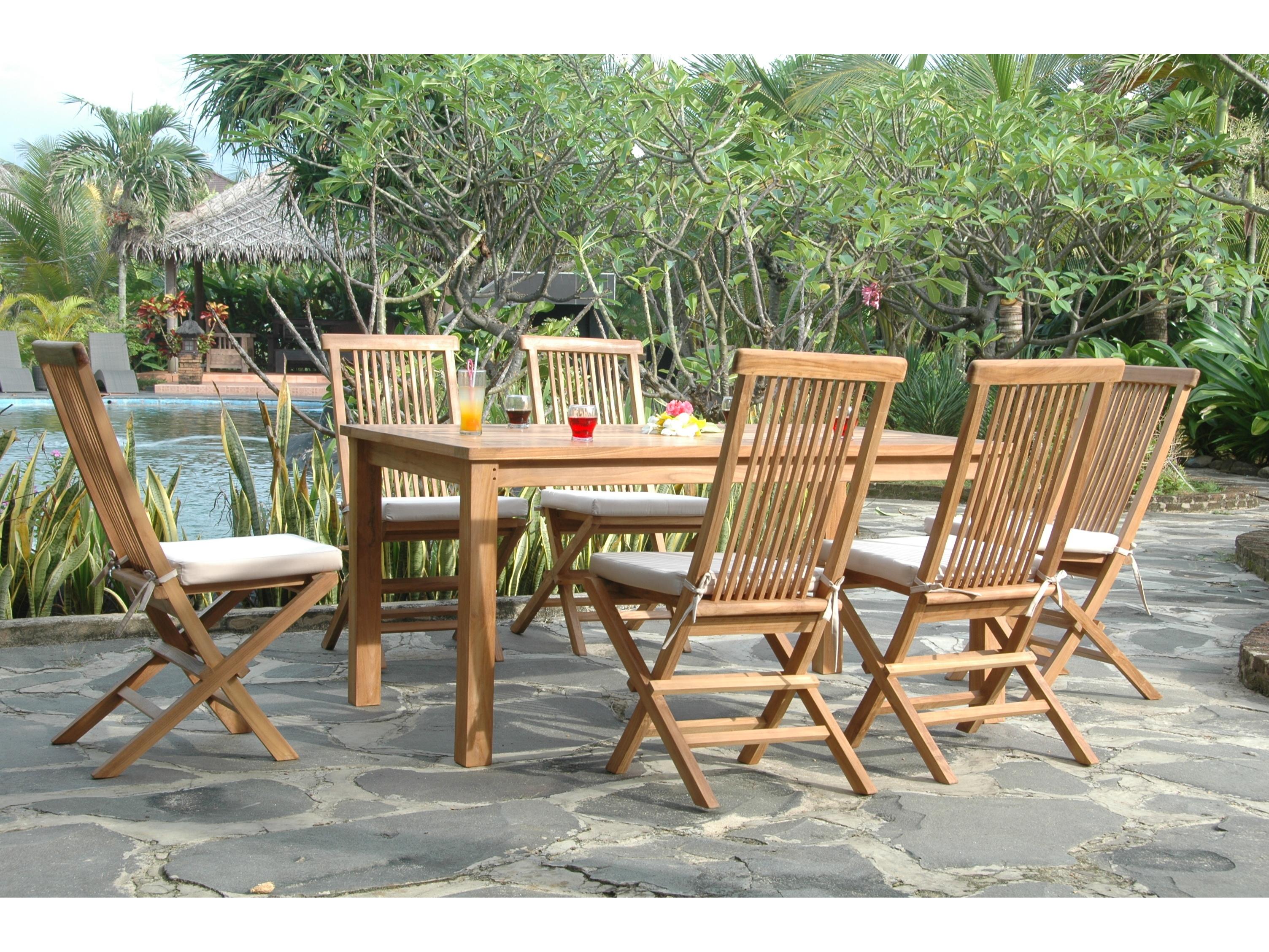 Anderson Teak Montage Bristol 7-Piece Outdoor Dining Set