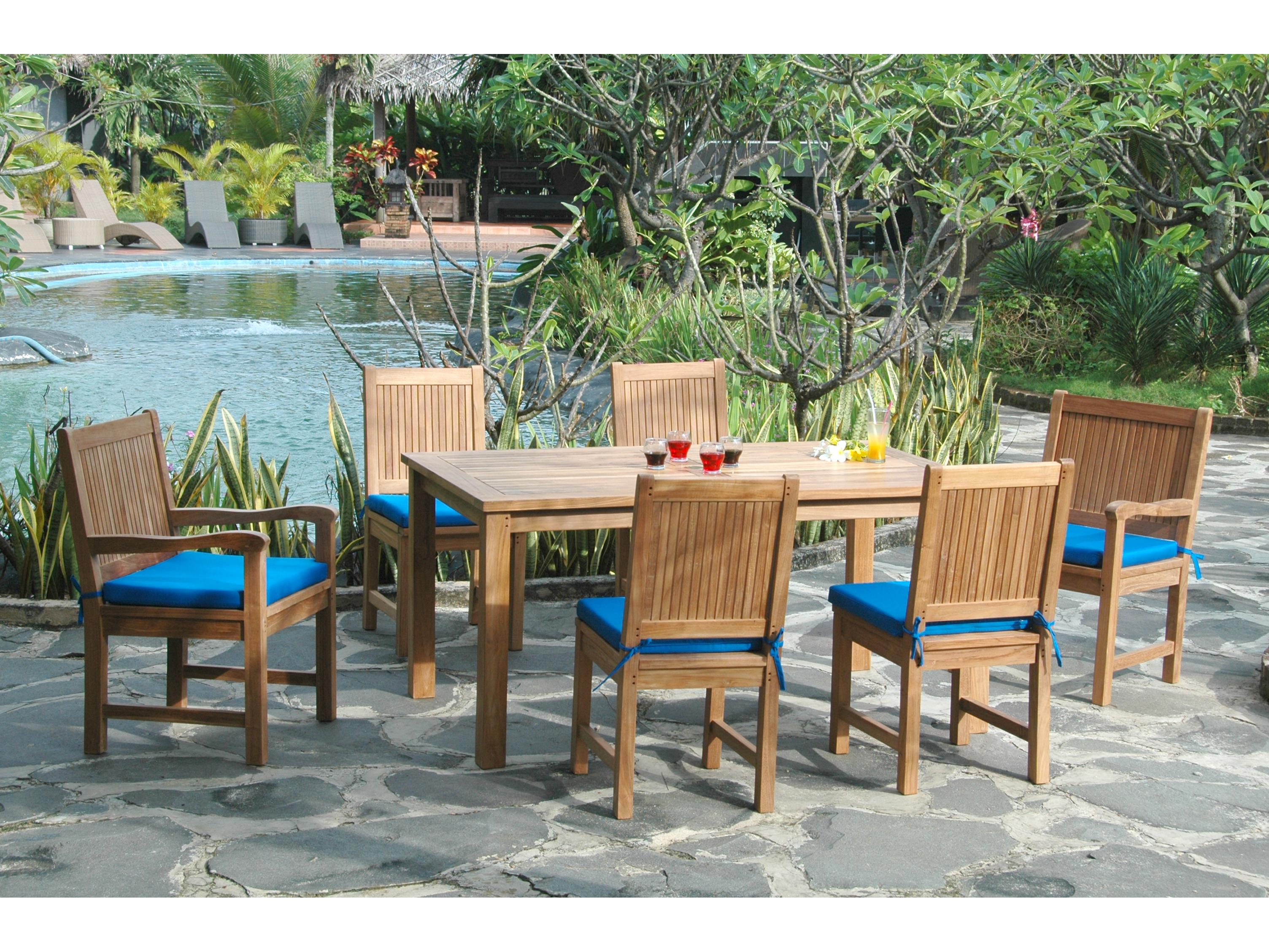 Anderson Teak Montage Chester 7-Piece Patio Dining Set