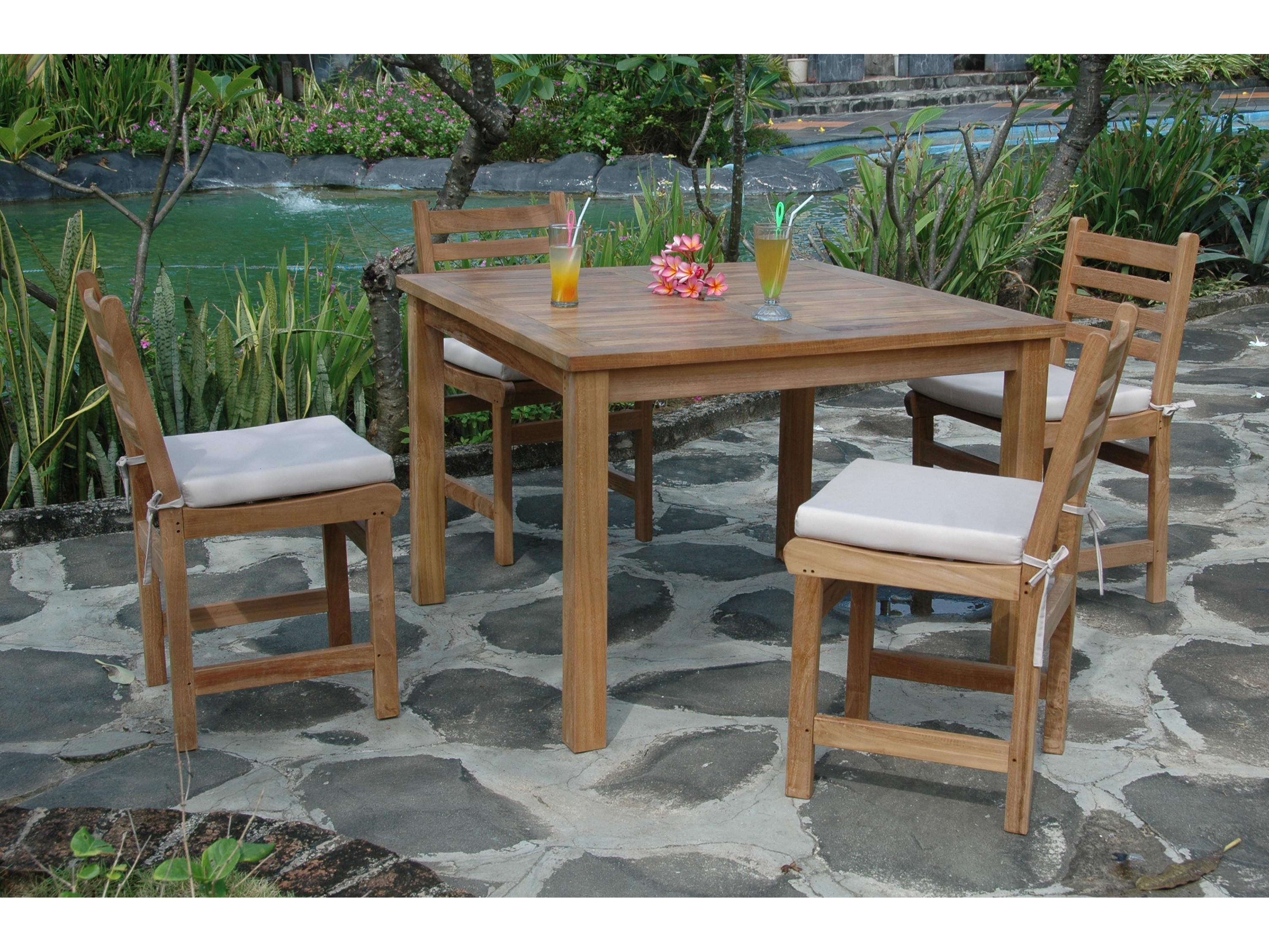 Anderson Teak Montage Windham 5- Piece Outdoor Dining Set A