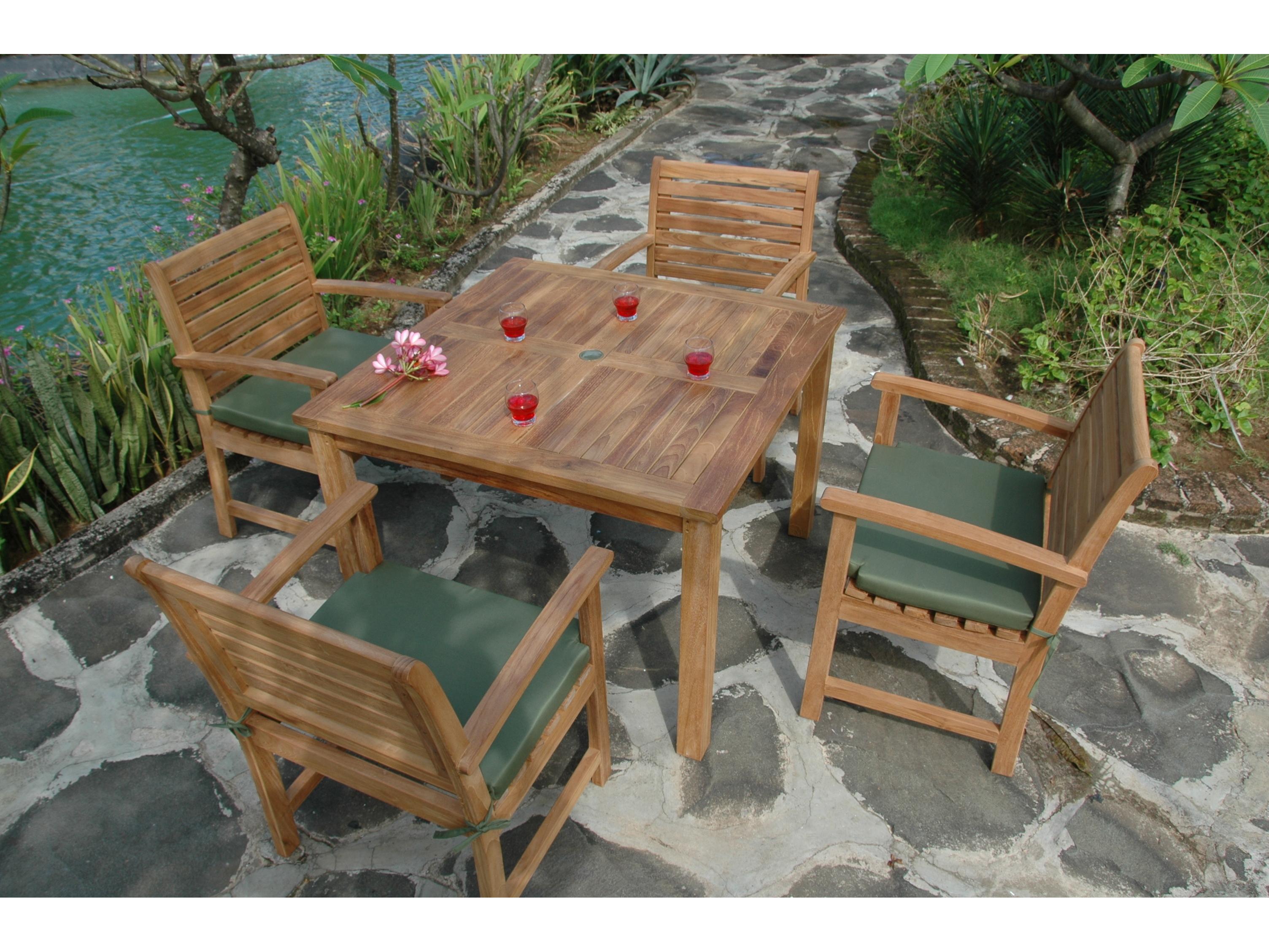 Anderson Teak Montage Victoria 5- Piece Outdoor Patio Dining Set