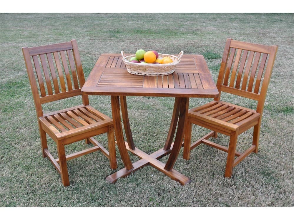 Anderson Teak Rialto 3-Piece Outdoor Patio Dining Set