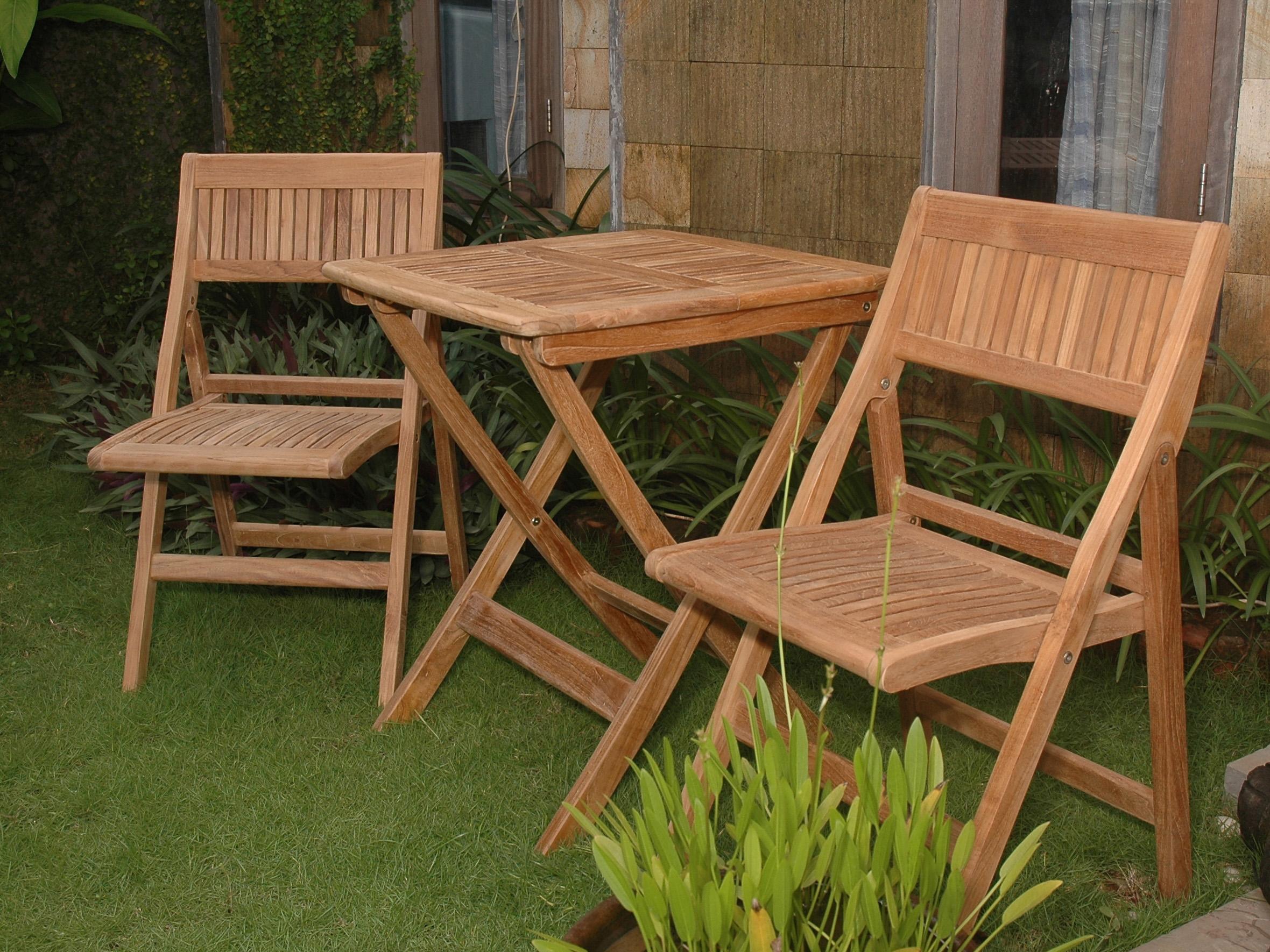 Anderson Teak Windsor 3-Piece Square Bistro Set