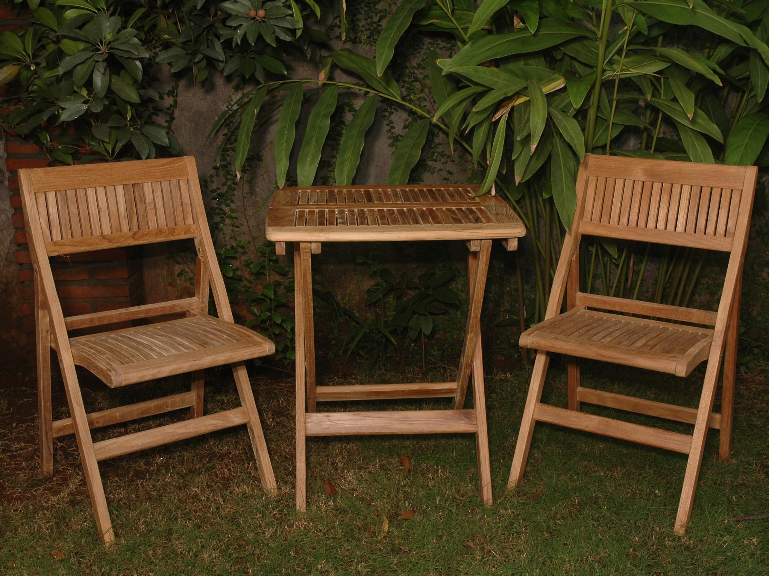Anderson Teak Windsor 3-Piece Square Bistro Set