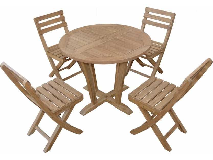 Anderson Teak Descanso Alabama 5-Piece Bistro Set