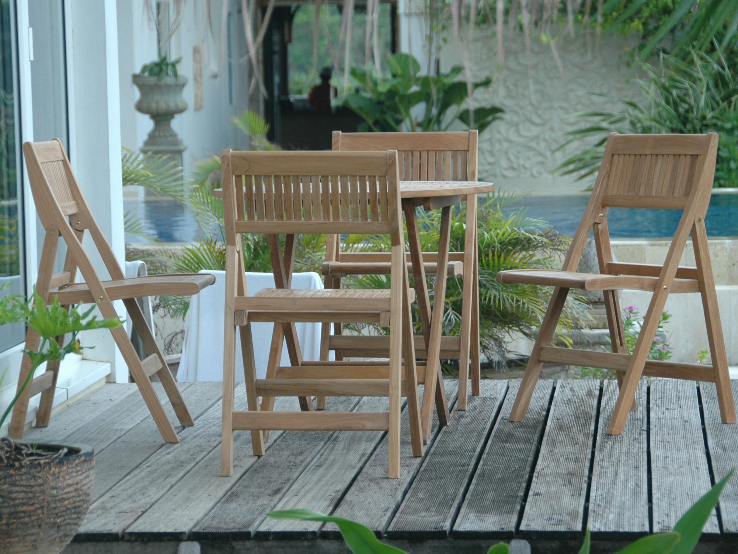 Anderson Teak Windsor 5-Piece Round Bistro Set