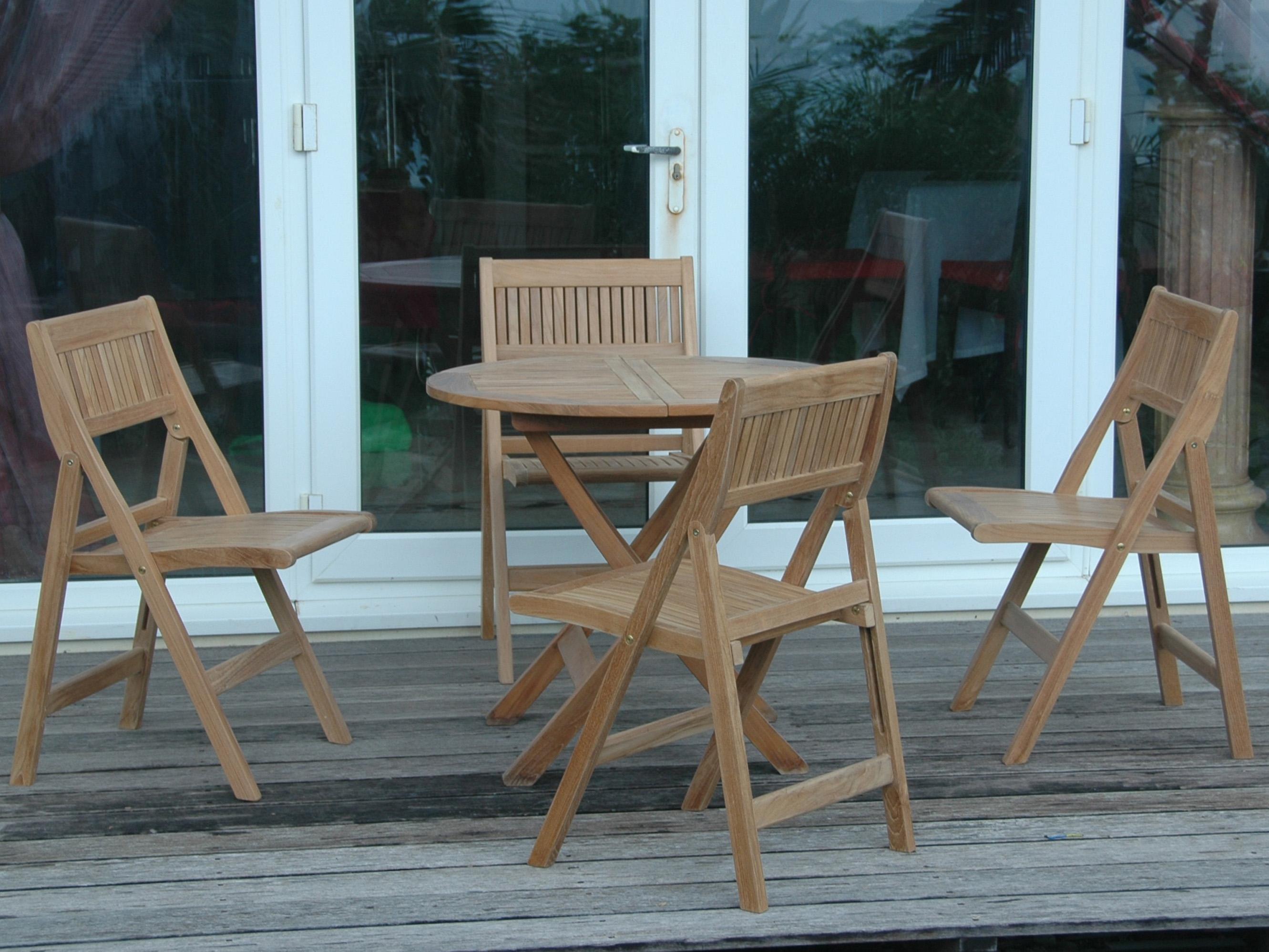 Anderson Teak Windsor 5-Piece Round Bistro Set