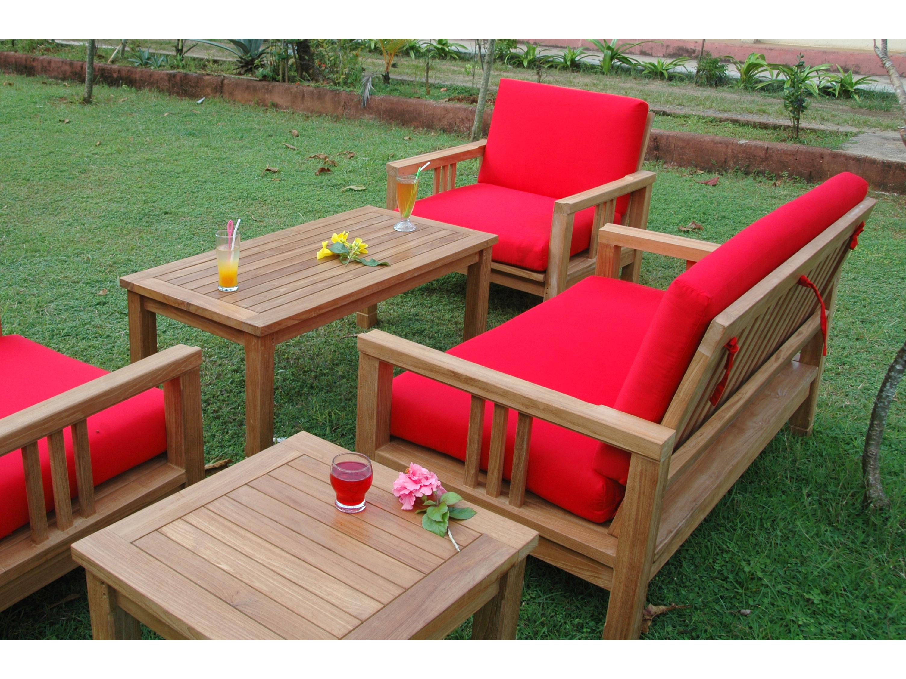 Anderson Teak South Bay Deep Seating 5-Piece Conversation Set A