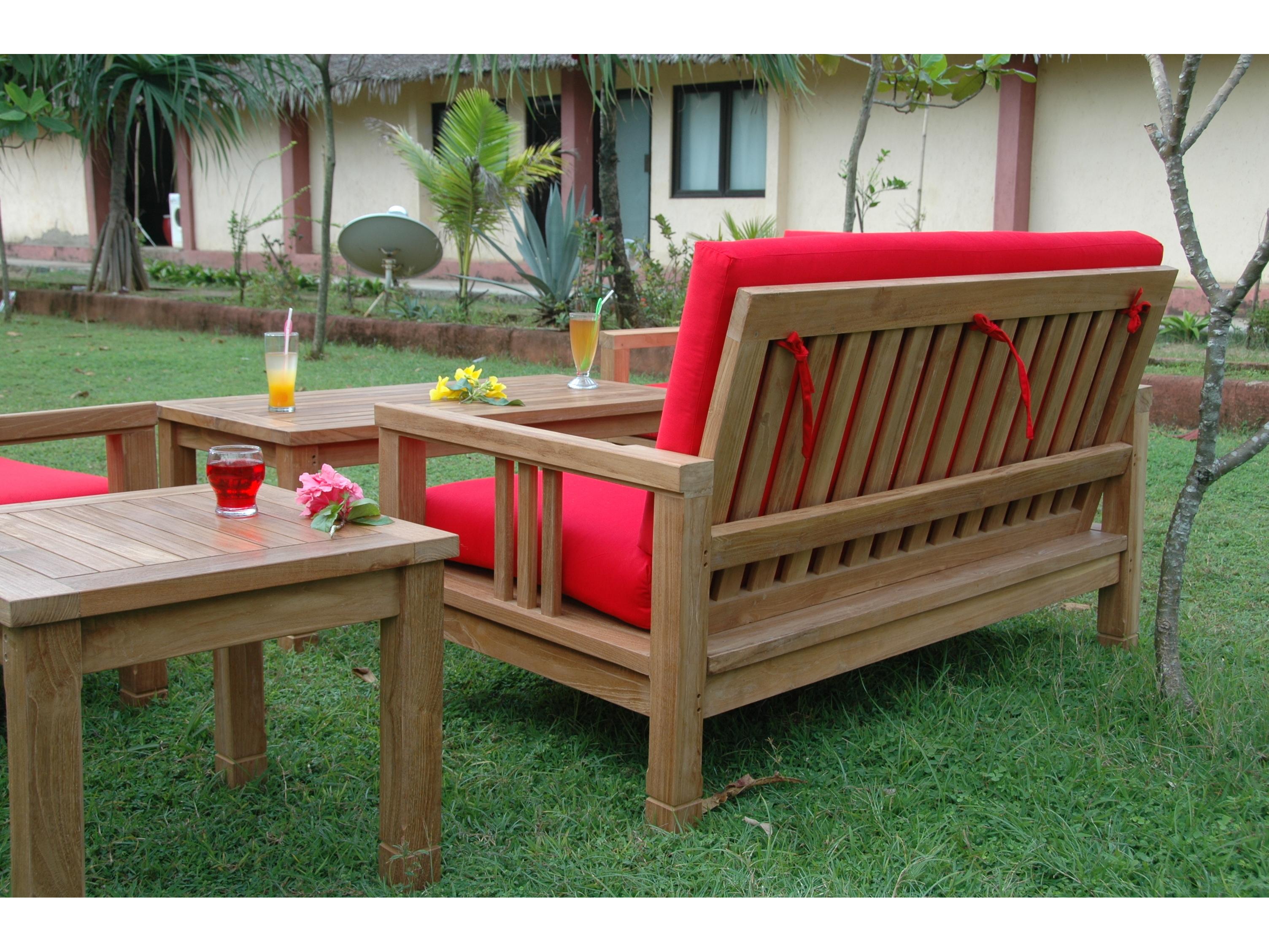 Anderson Teak South Bay Deep Seating 5-Piece Conversation Set A