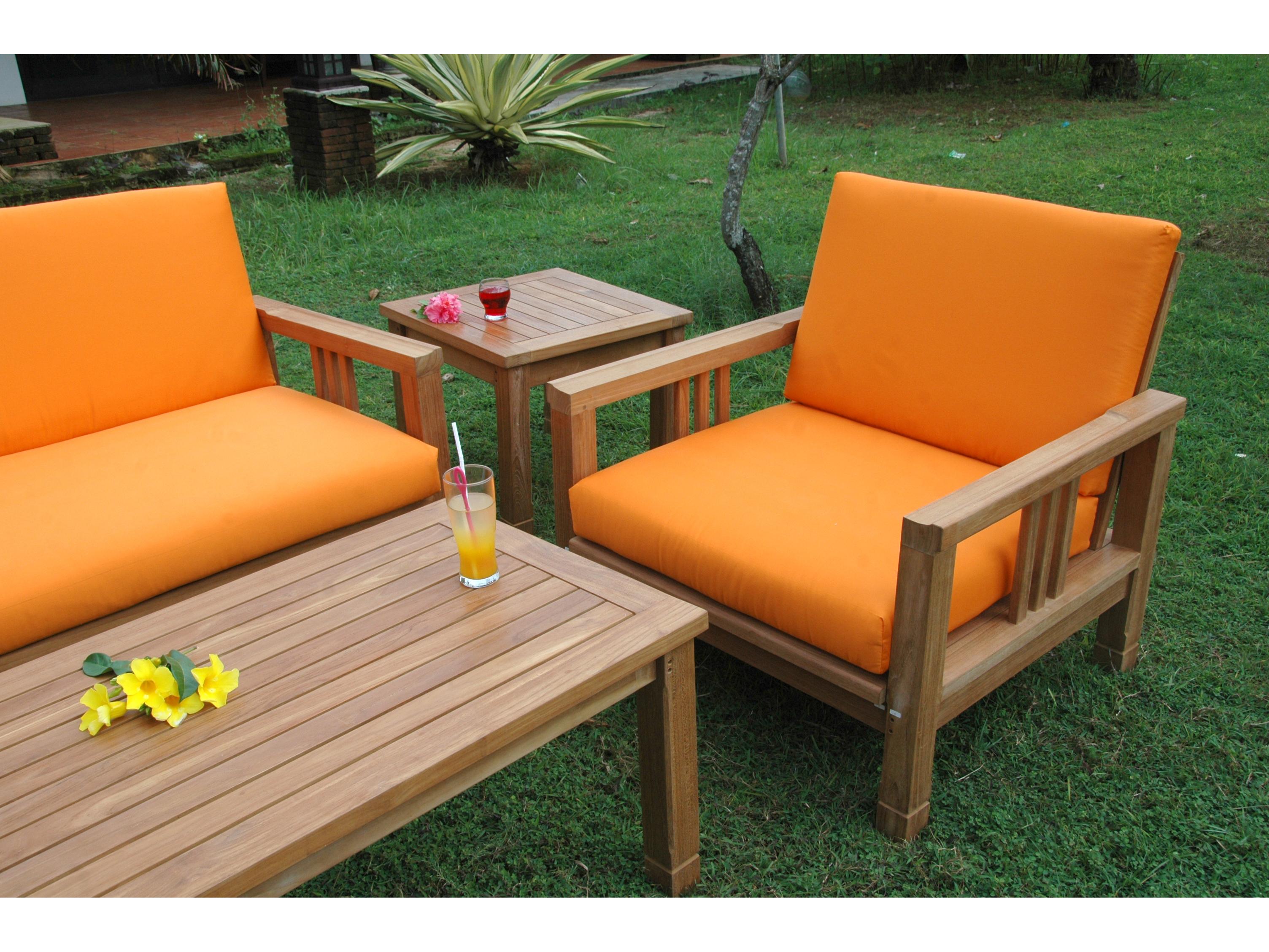 Anderson Teak South Bay Deep Seating 5-Piece Conversation Set B