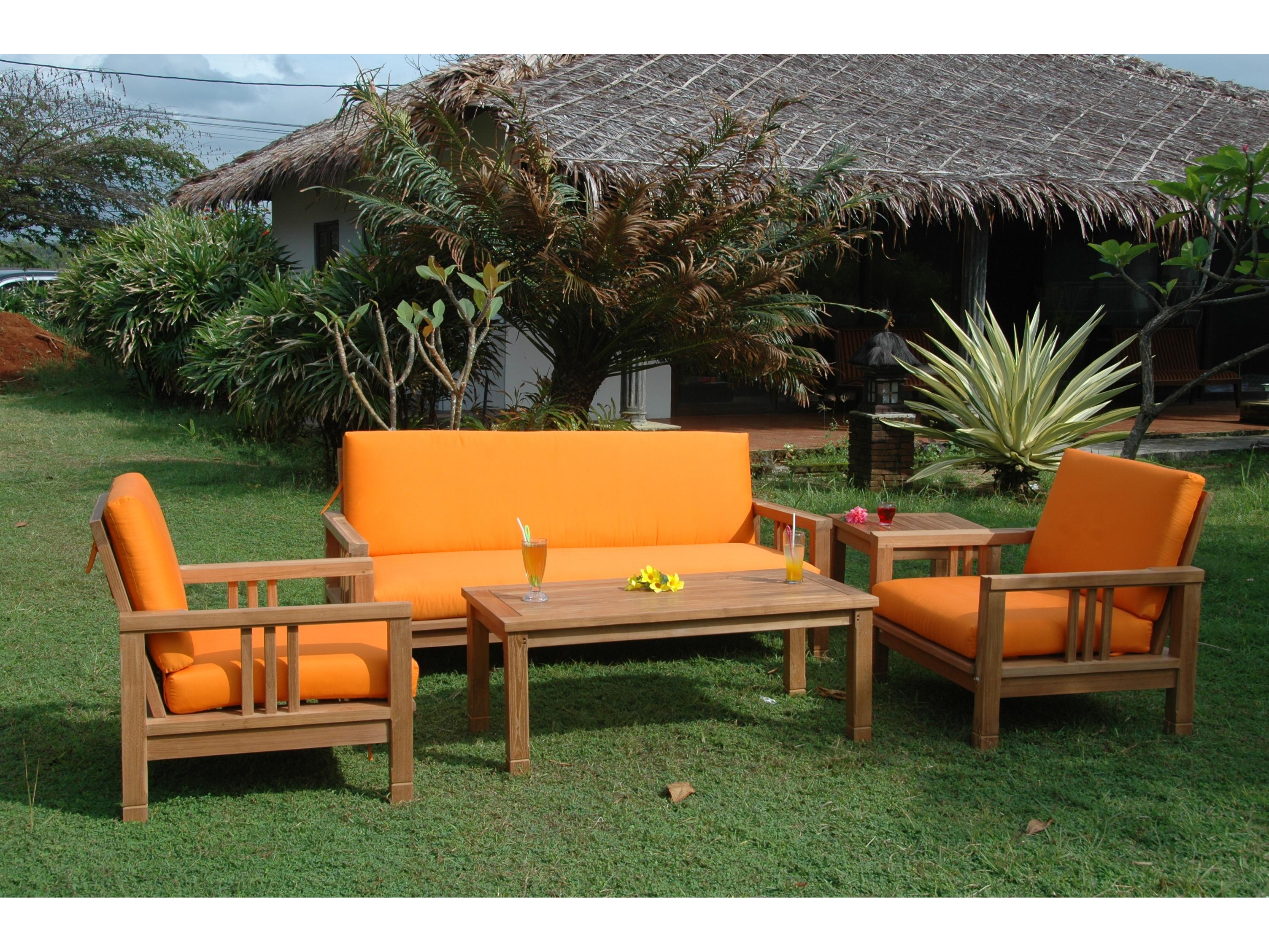 Anderson Teak South Bay Deep Seating 5-Piece Conversation Set B