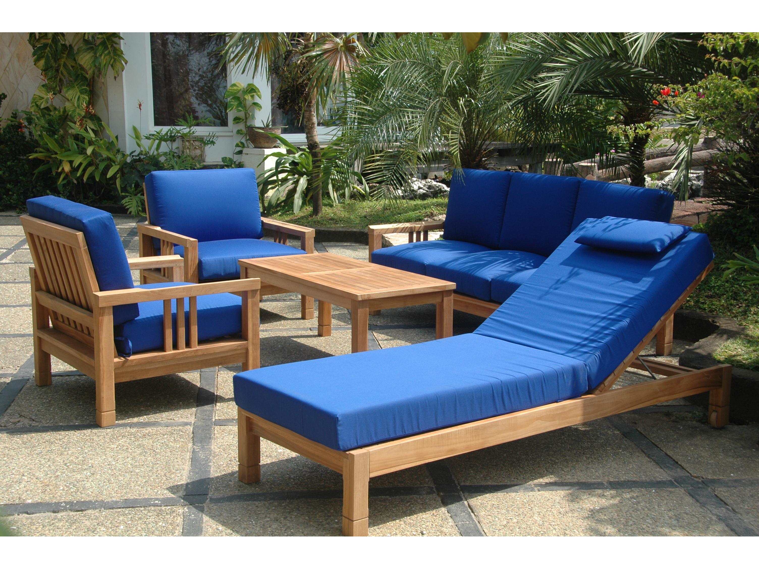 Anderson Teak South Bay Deep Seating 6-Piece Conversation Set B