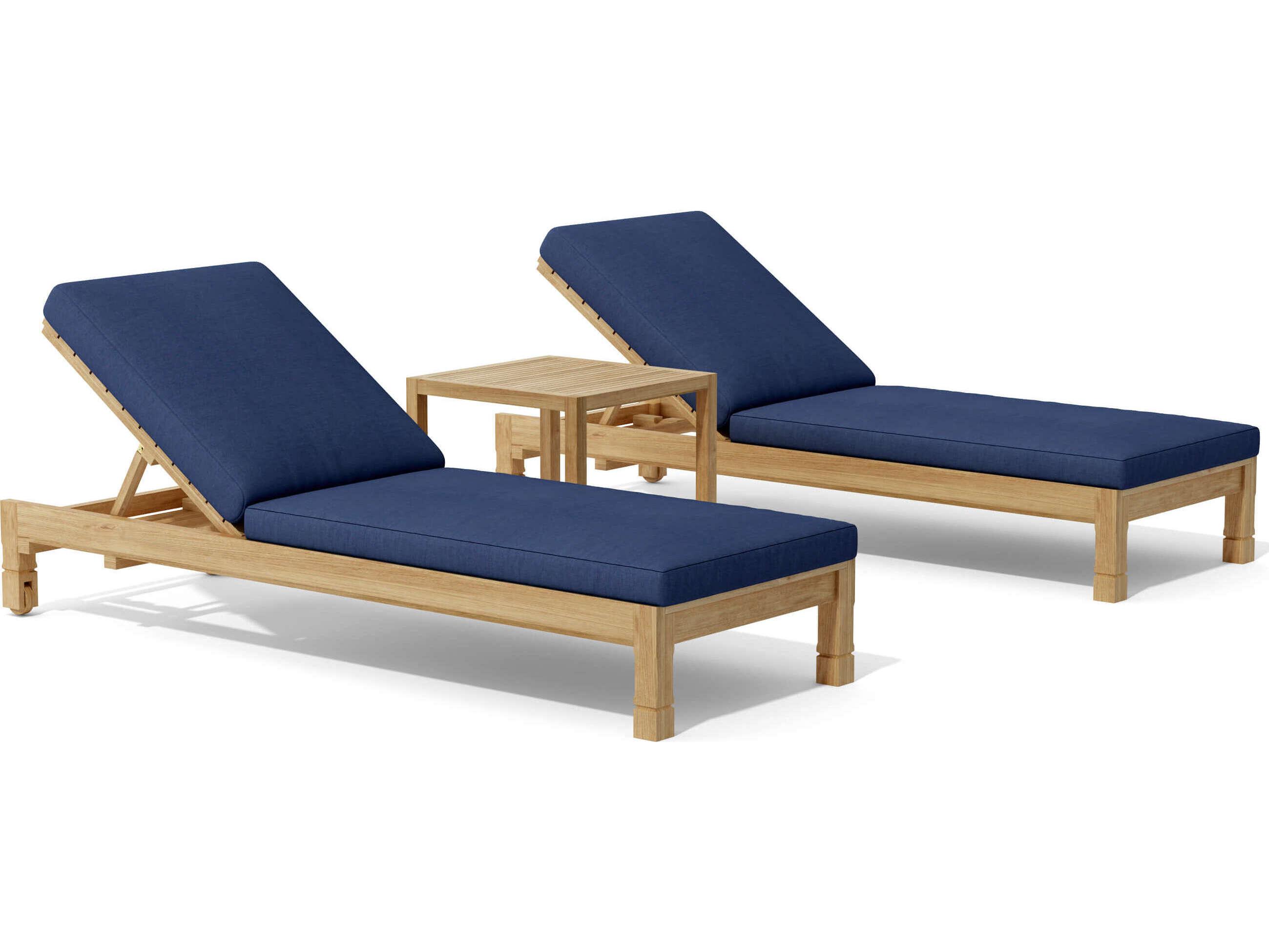 Anderson Teak South Bay Glenmore 3-Piece Lounger Set