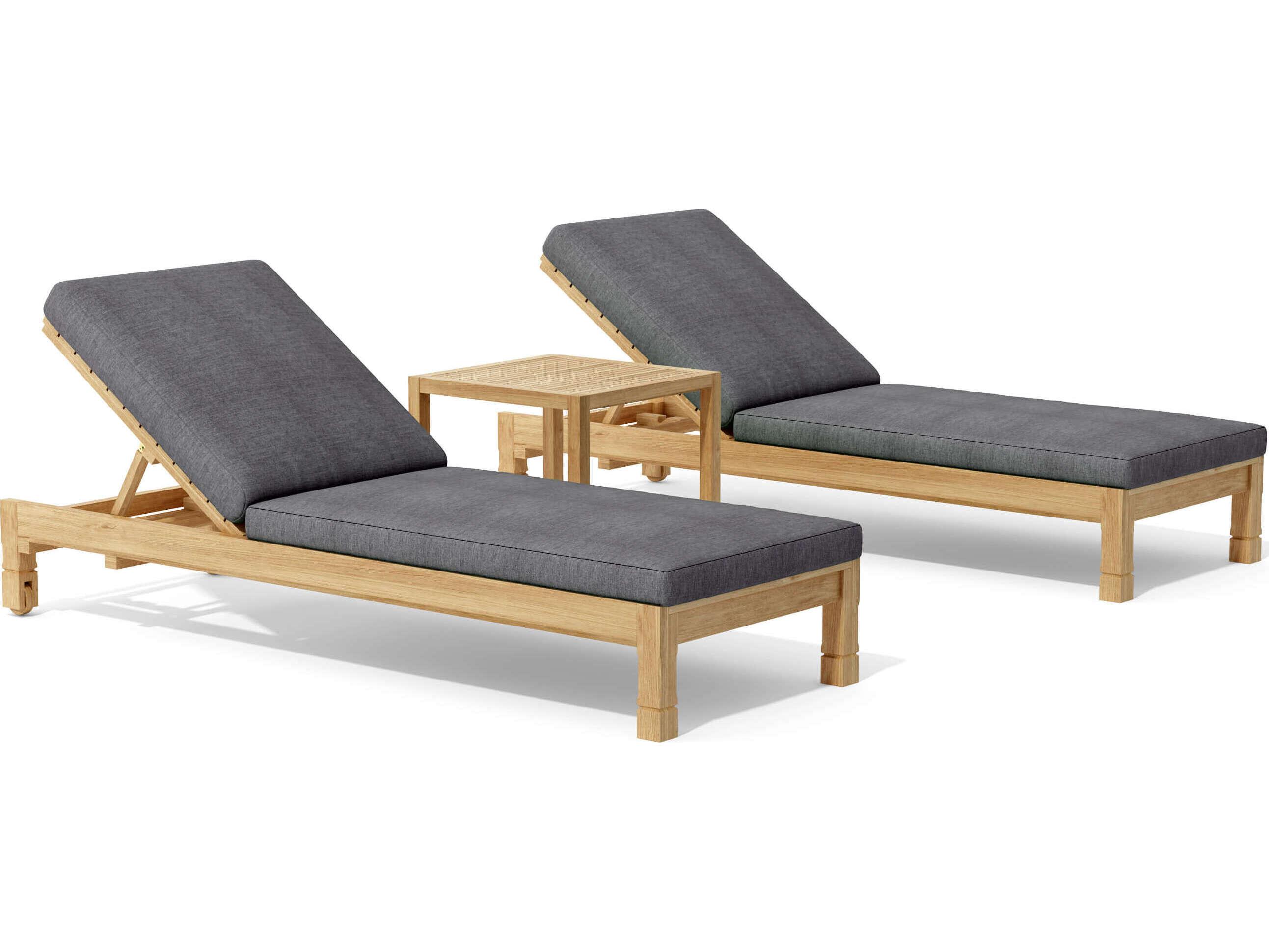 Anderson Teak South Bay Glenmore 3-Piece Lounger Set