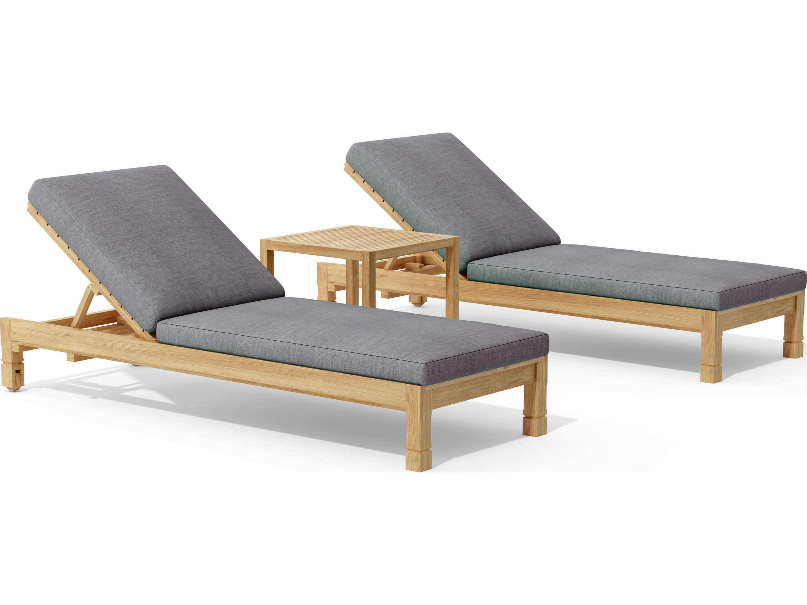 Anderson Teak South Bay Glenmore 3-Piece Lounger Set