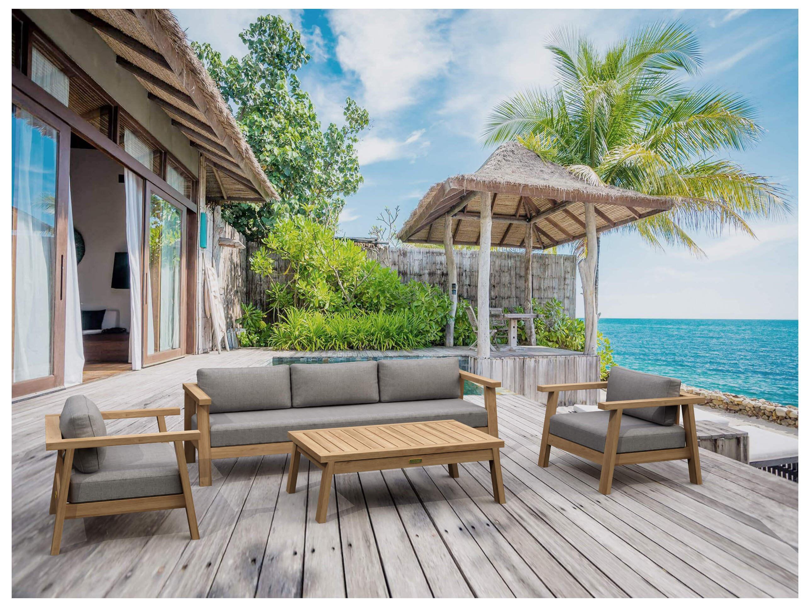 Anderson Teak Palermo Deep Seating Teak Outdoor Lounge Set
