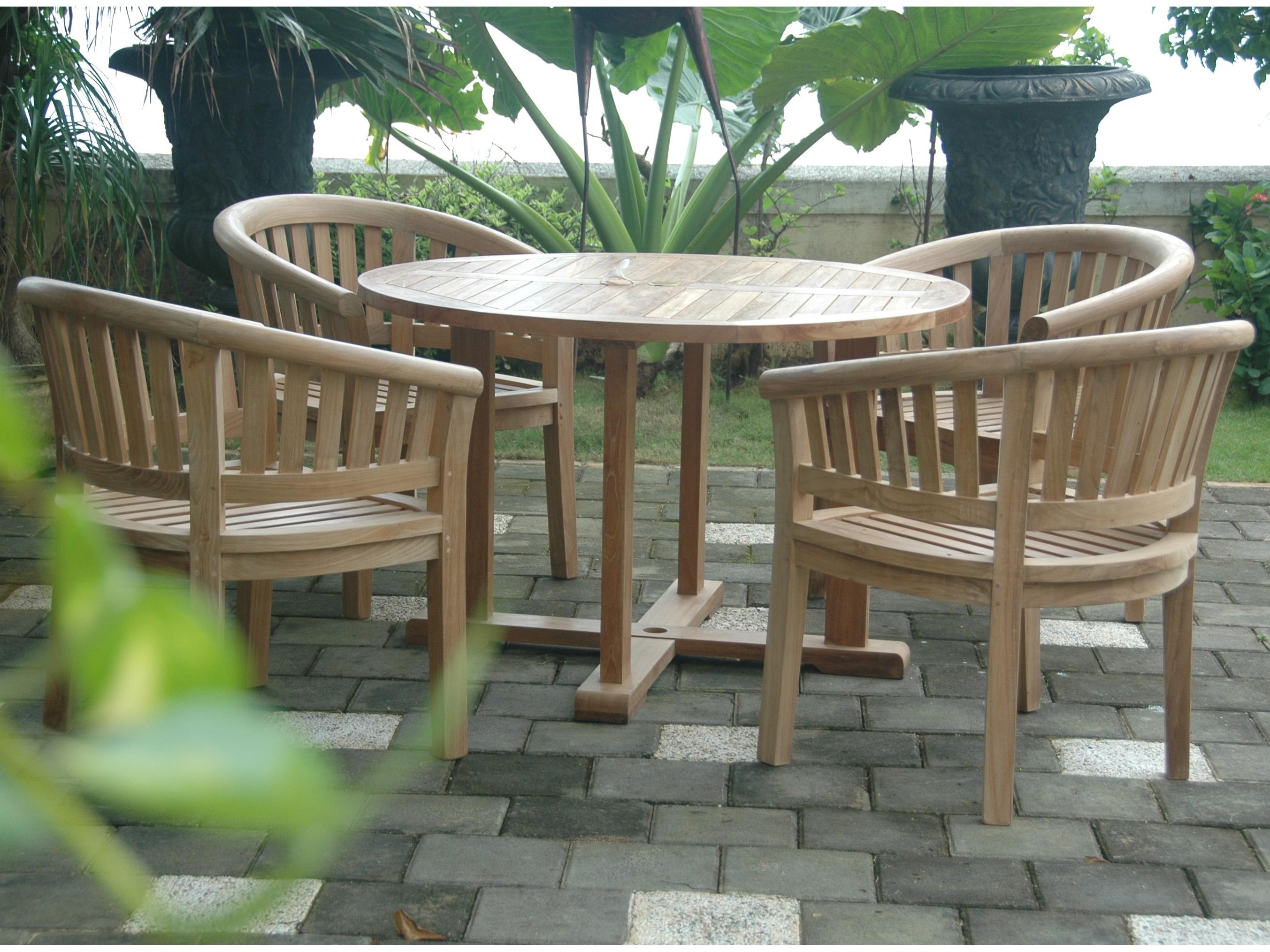 Anderson Teak Tosca 5-Piece Dining Table Set