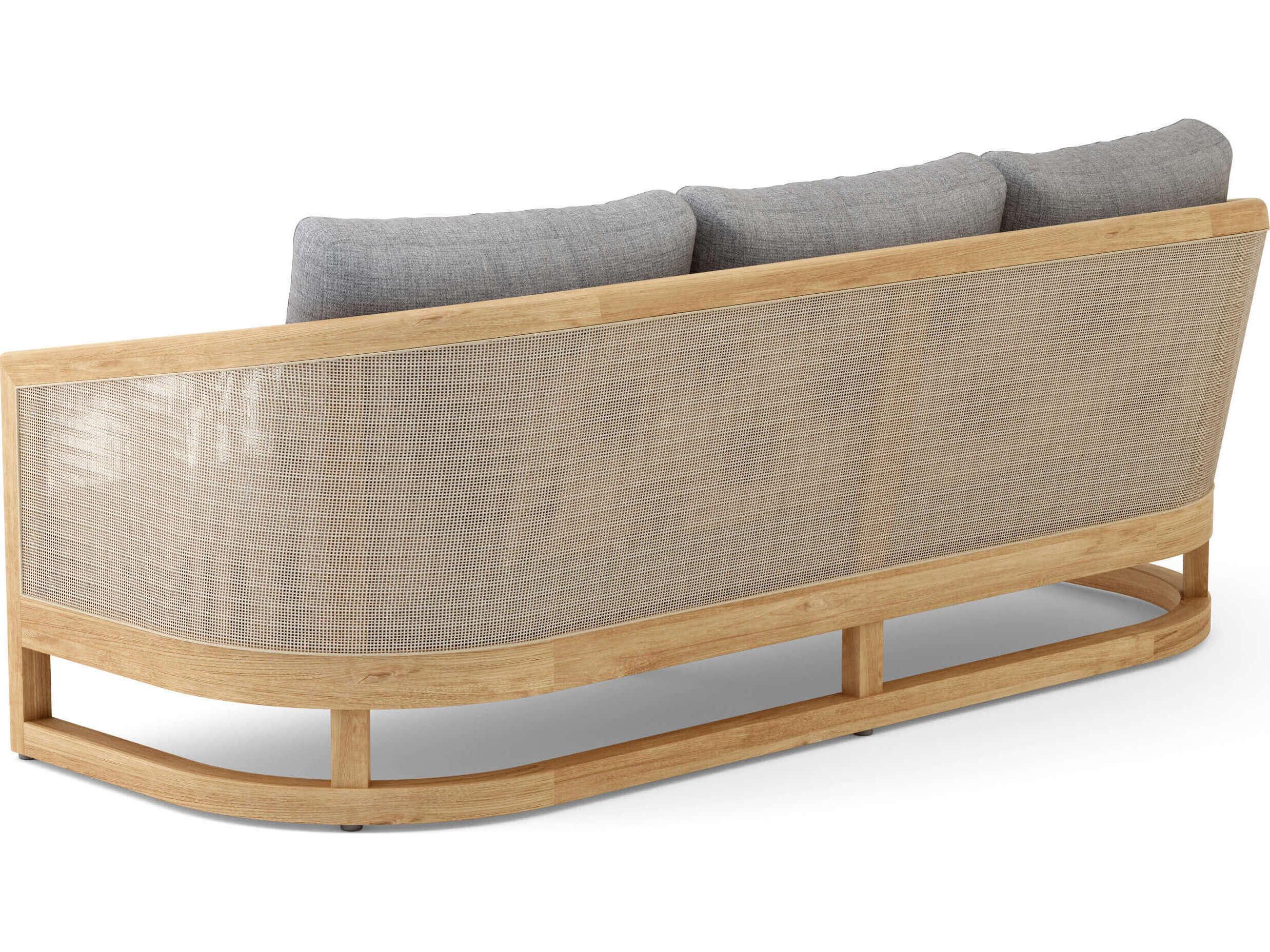 Anderson Teak Catania Natural 4 Piece Deep Seating Outdoor Lounge Set