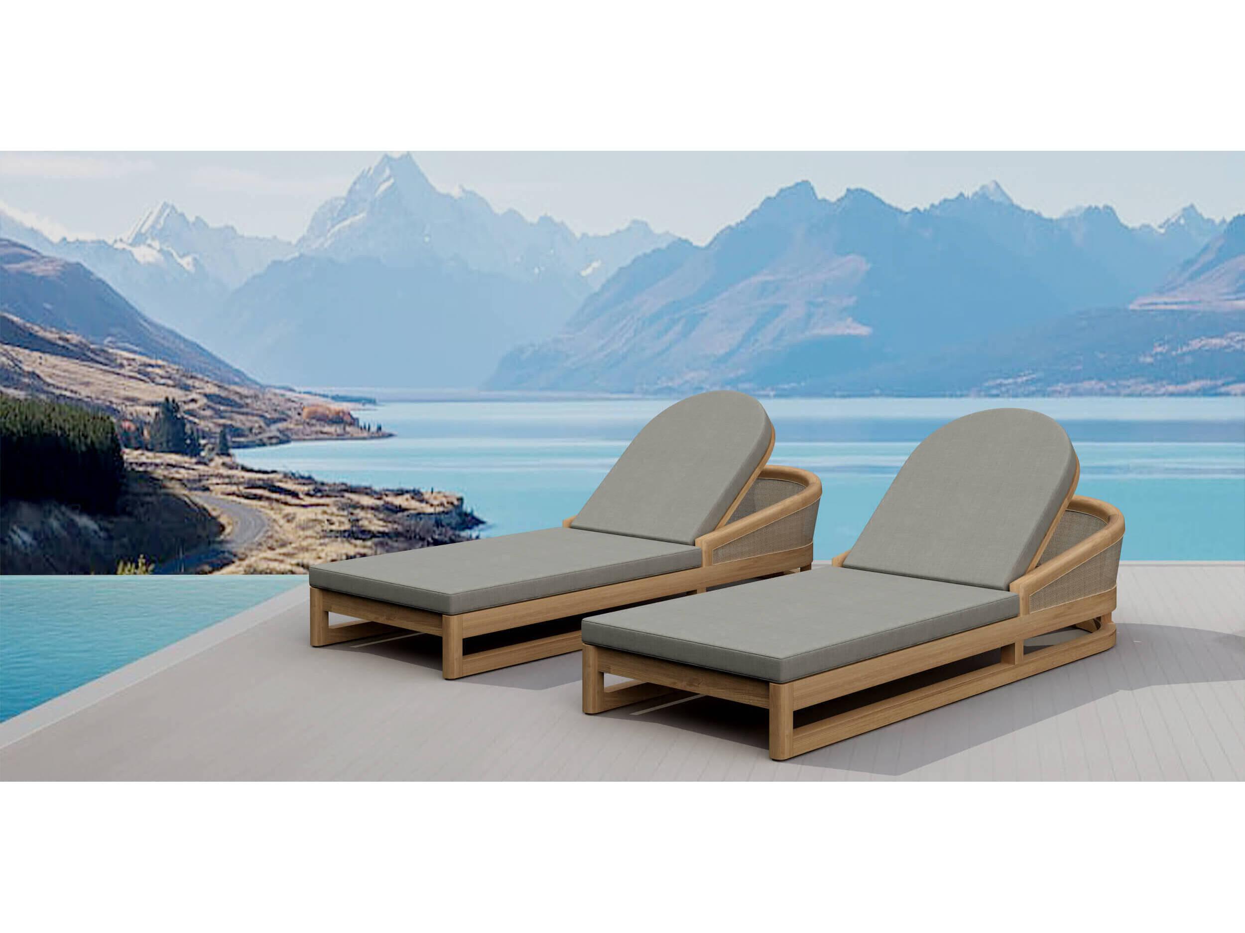 Anderson Teak Catania Natural 2 Piece Patio Lounge Set