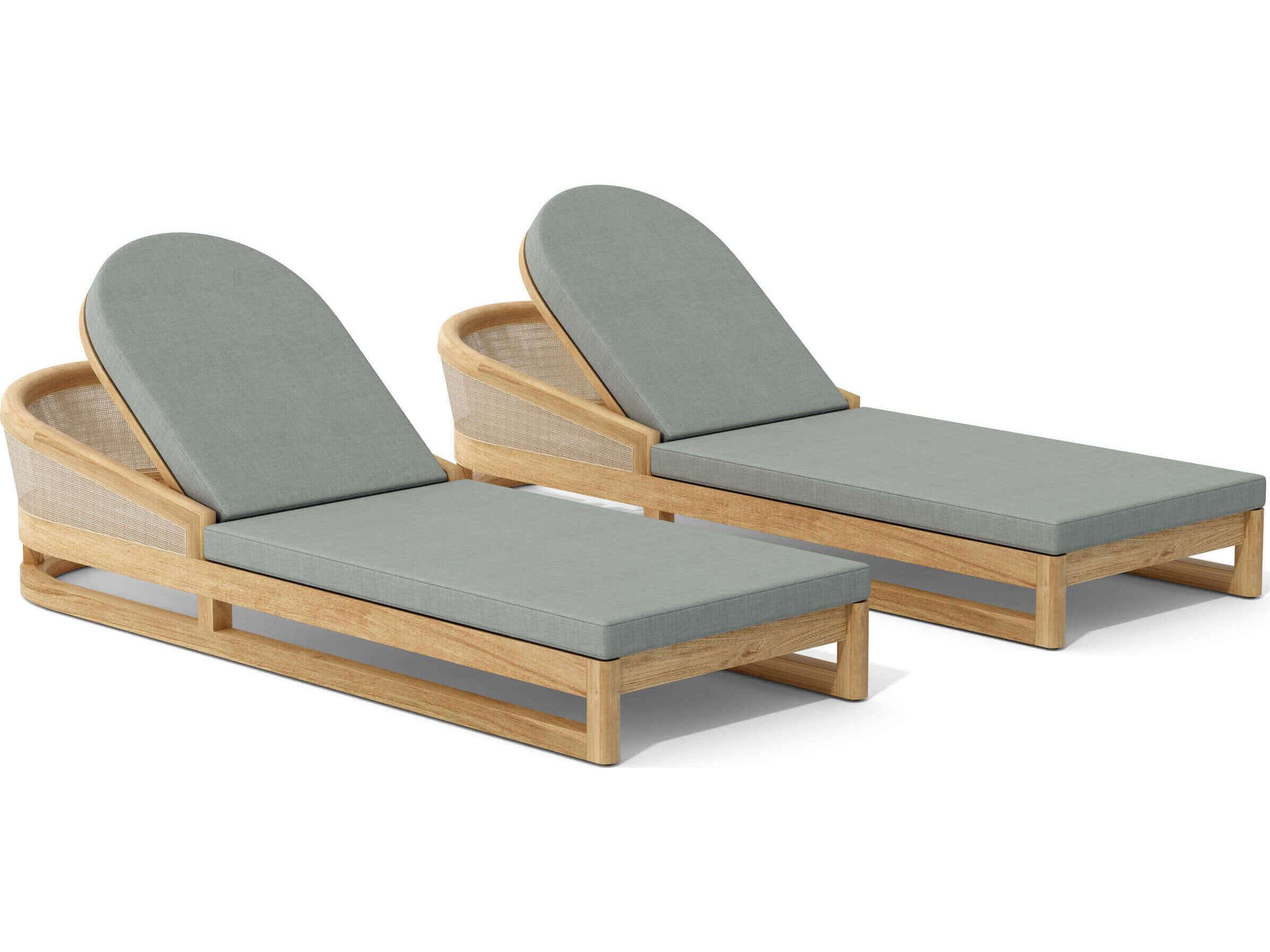 Anderson Teak Catania Natural 2 Piece Patio Lounge Set