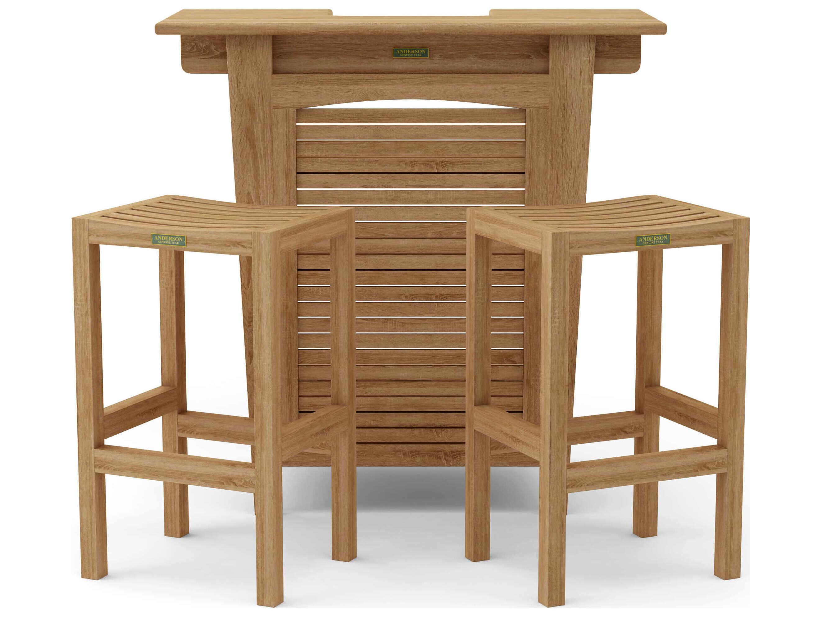 Anderson Teak Montego 3-Piece Bar Set