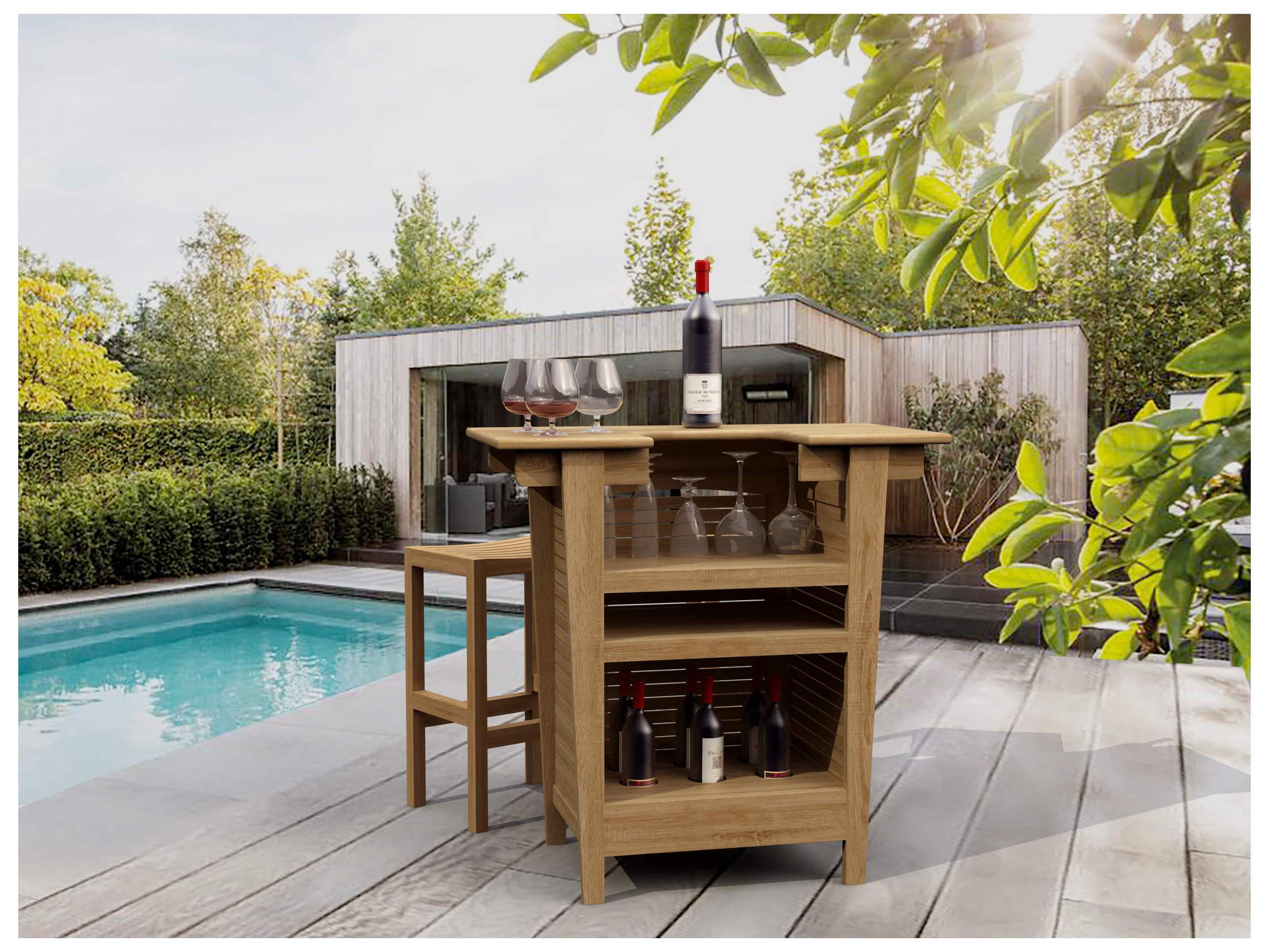 Anderson Teak Montego 3-Piece Bar Set