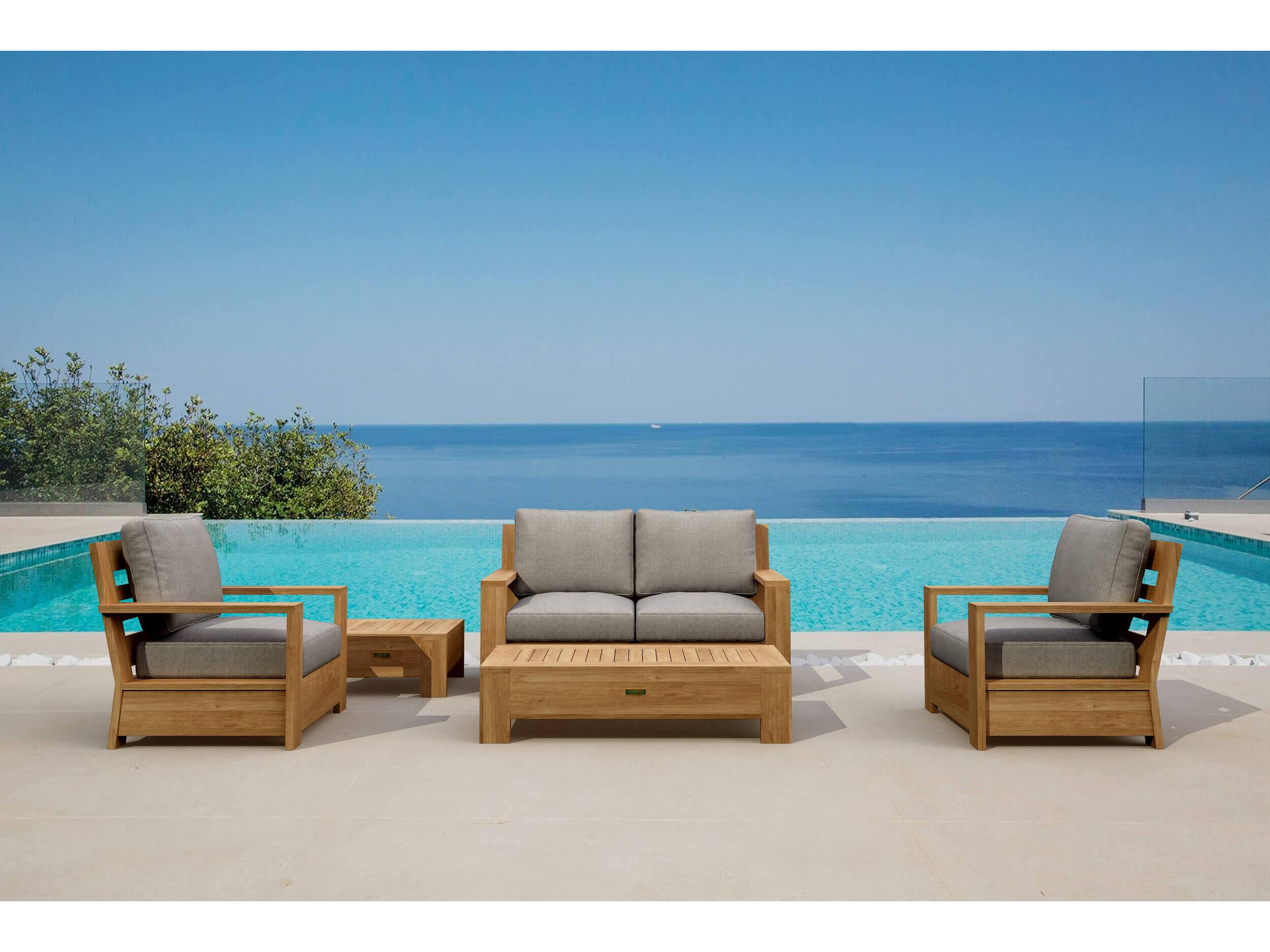 Anderson Teak Madera Deep Seating Teak Patio Lounge Set