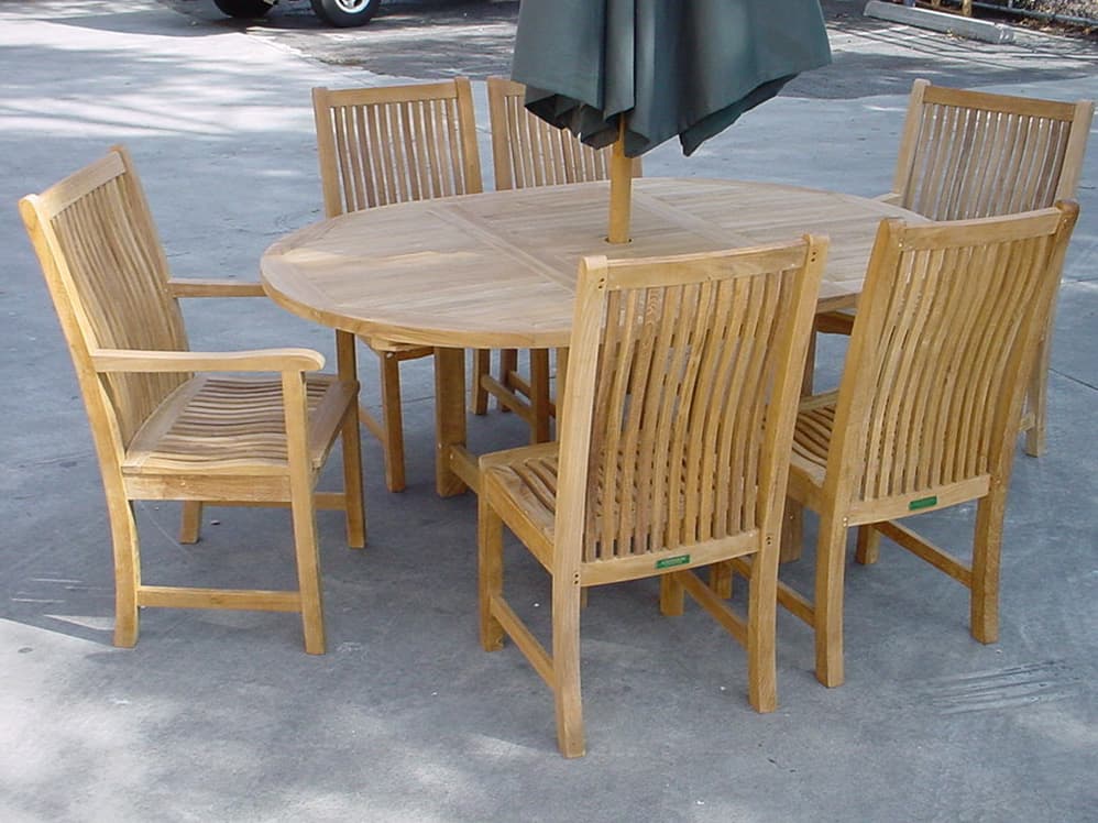 Anderson Teak Bahama Chicago 7-Piece Dining Chair C