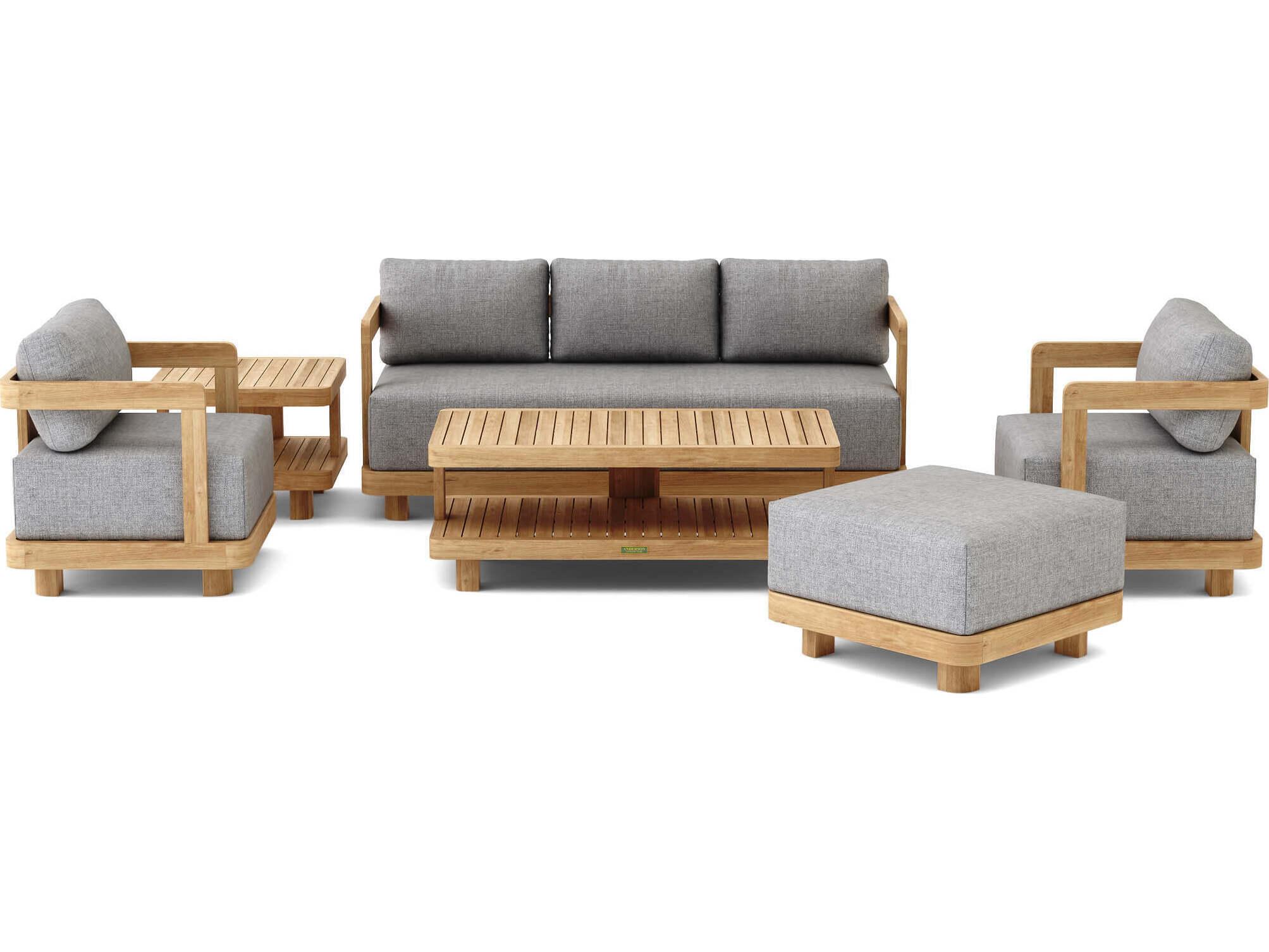Anderson Teak Granada Deep Seating Teak Outdoor Lounge Set