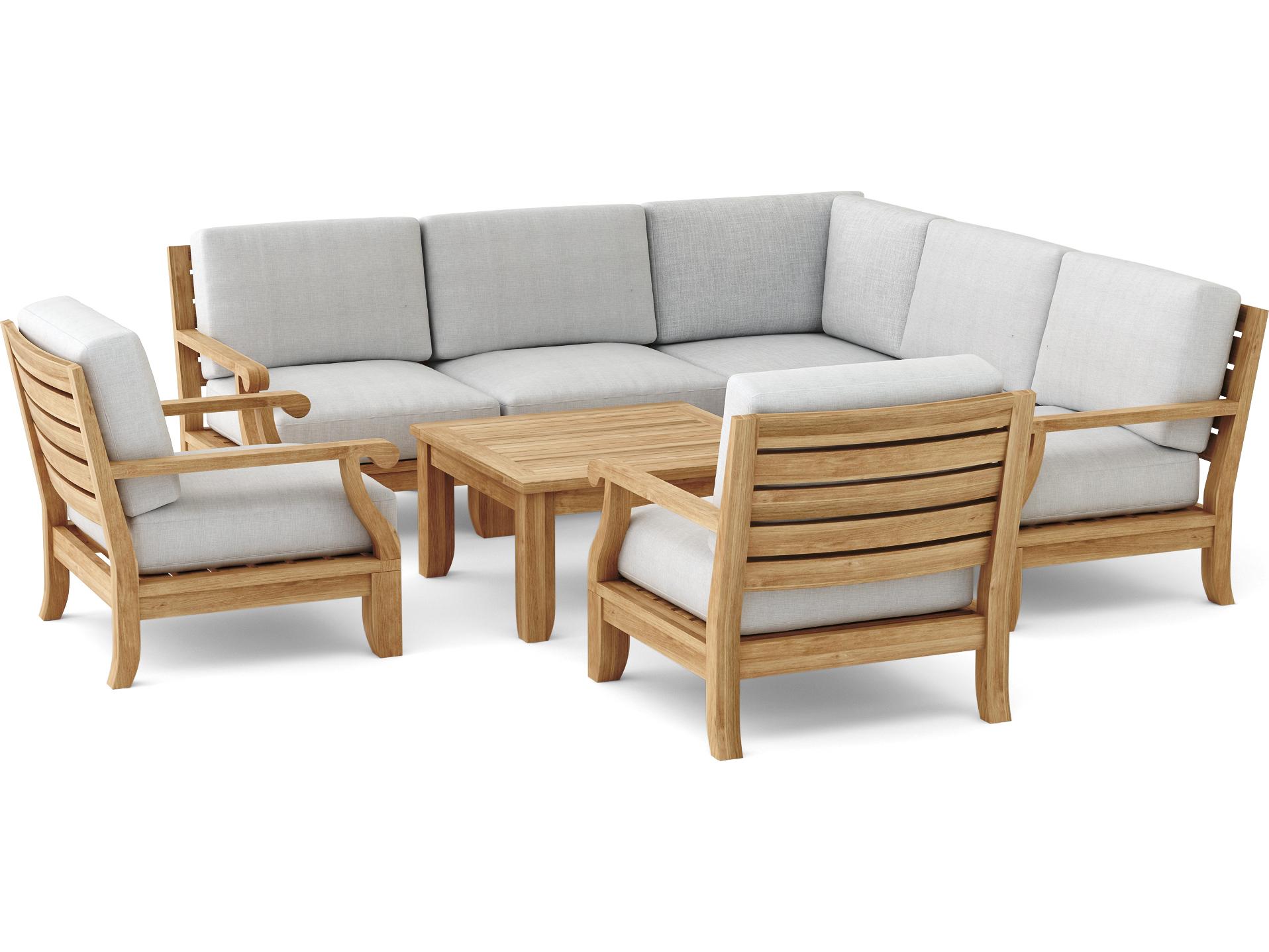 Anderson Teak Riviera Luxe 8-Piece Modular Set