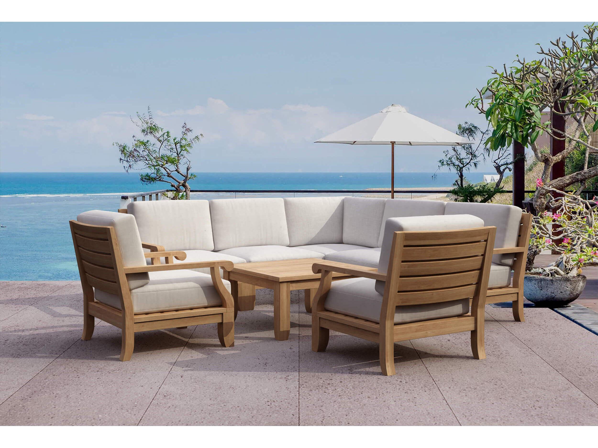 Anderson Teak Riviera Luxe 8-Piece Modular Set