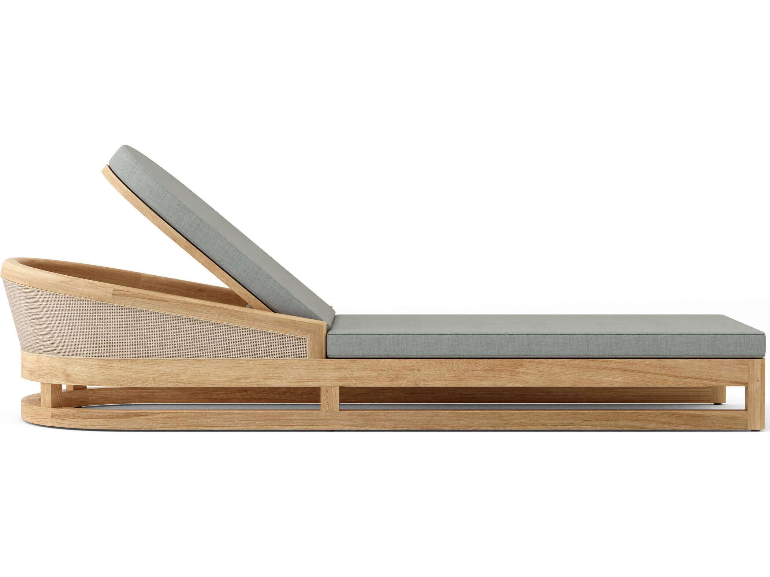 Anderson Teak Catania Natural Outdoor Chaise Lounge