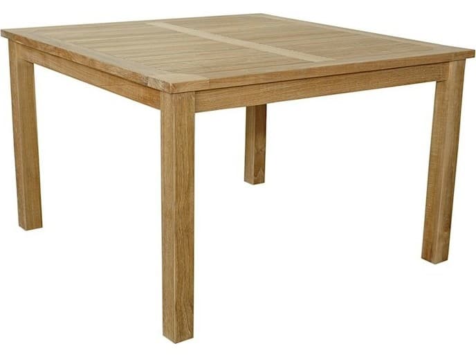 Anderson Teak Windsor Square Small Slat Outdoor Patio Dining Table
