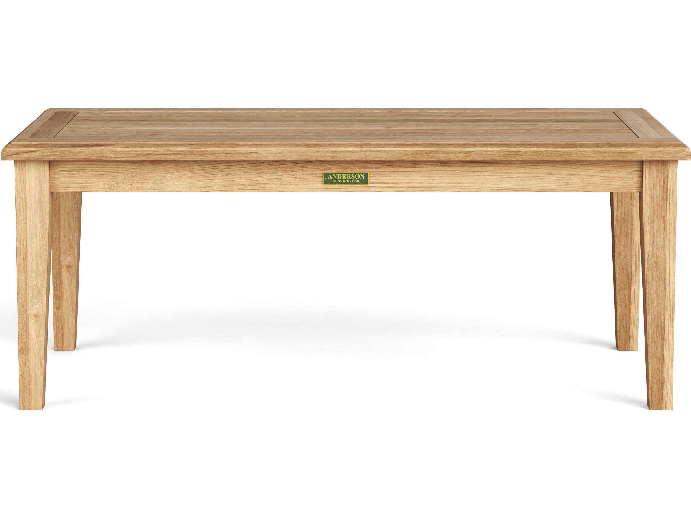 Anderson Teak Brianna Rectangular Outdoor Patio Coffee Table