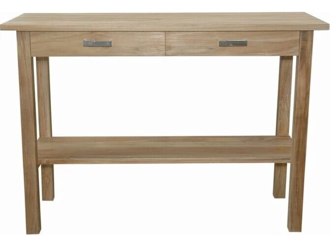 Anderson Teak Atlanta Rectangular Serving Table with 2 Drawers And 1 Shelf