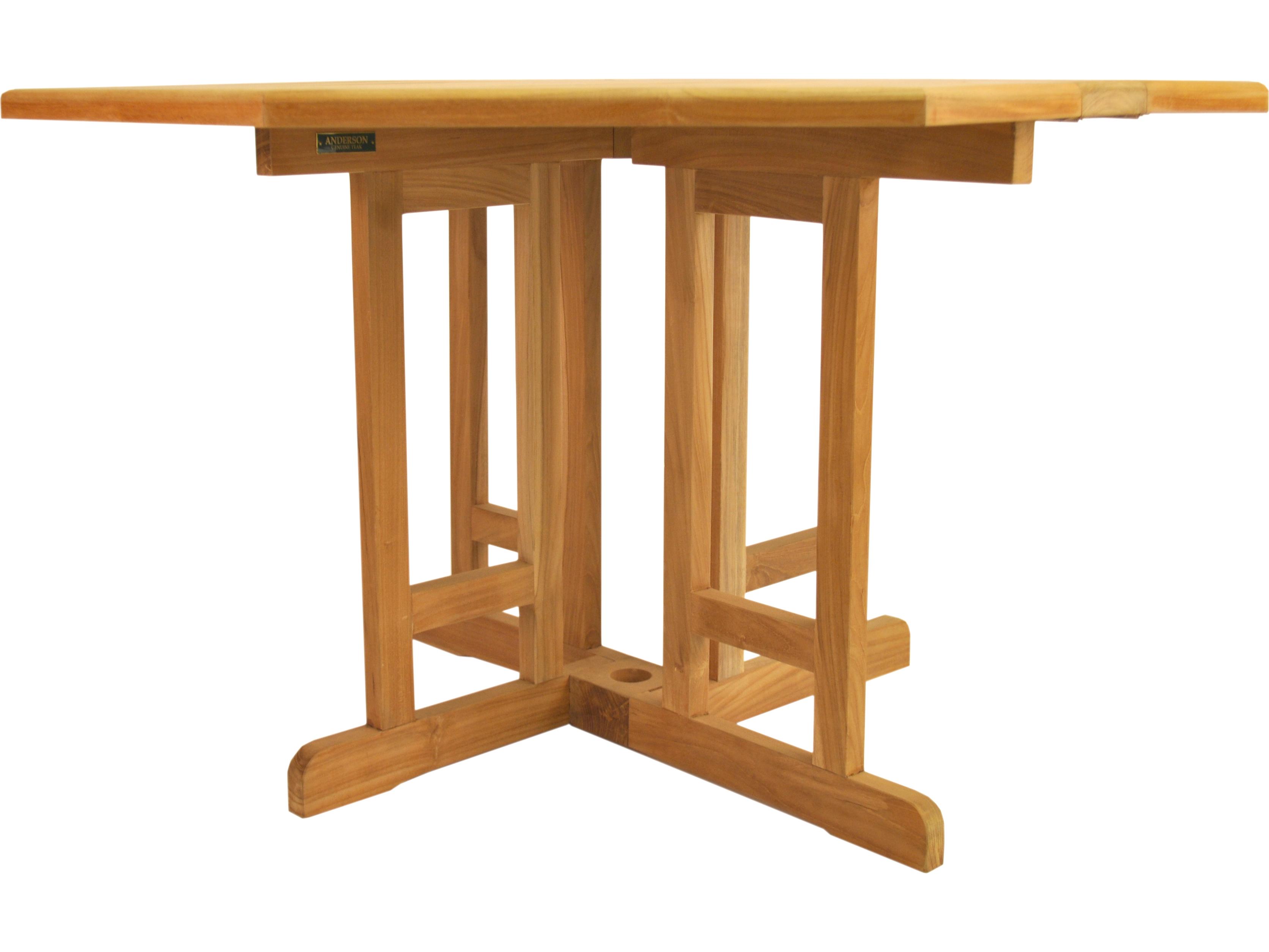 Anderson Teak Butterfly Octagonal Folding Table