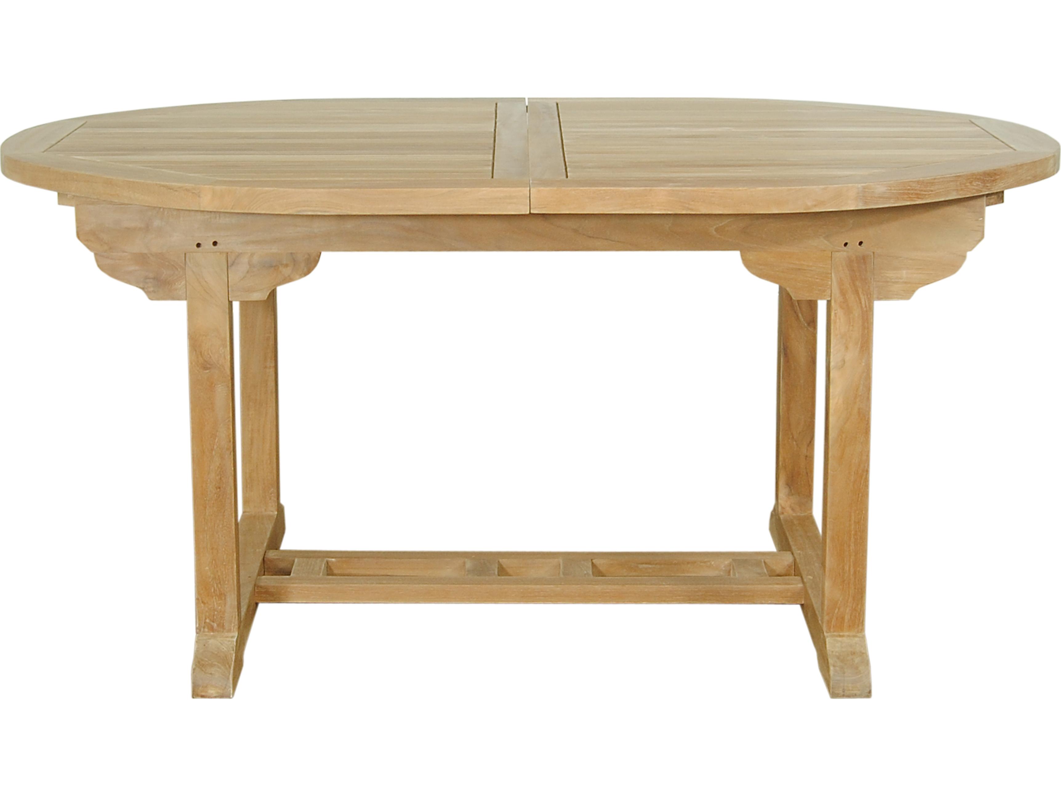 Anderson Teak Bahama Oval Extendable Table Extra Thick Wood