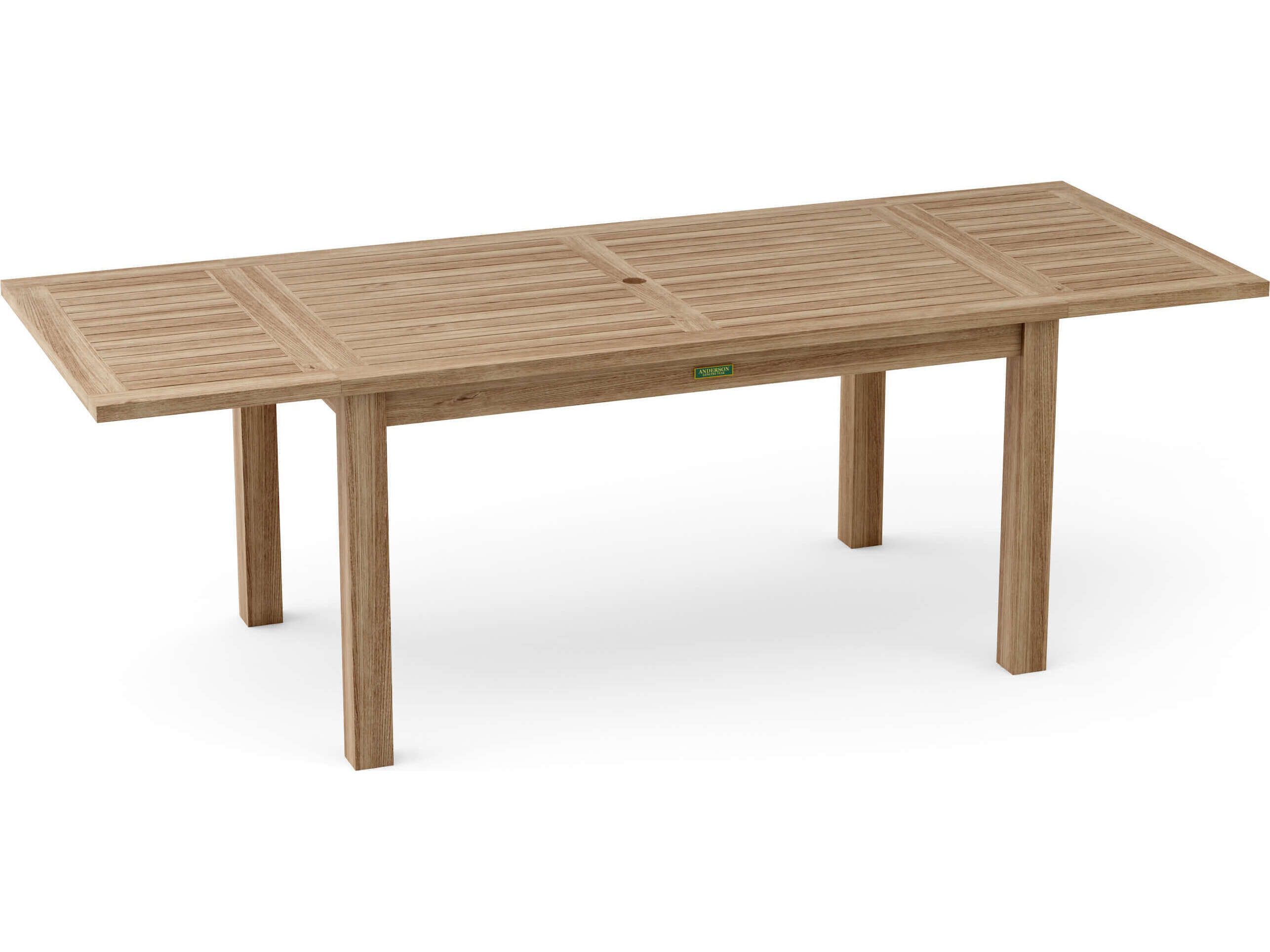 Anderson Teak Bahama Rectangular Table with Double Leaf Extensions